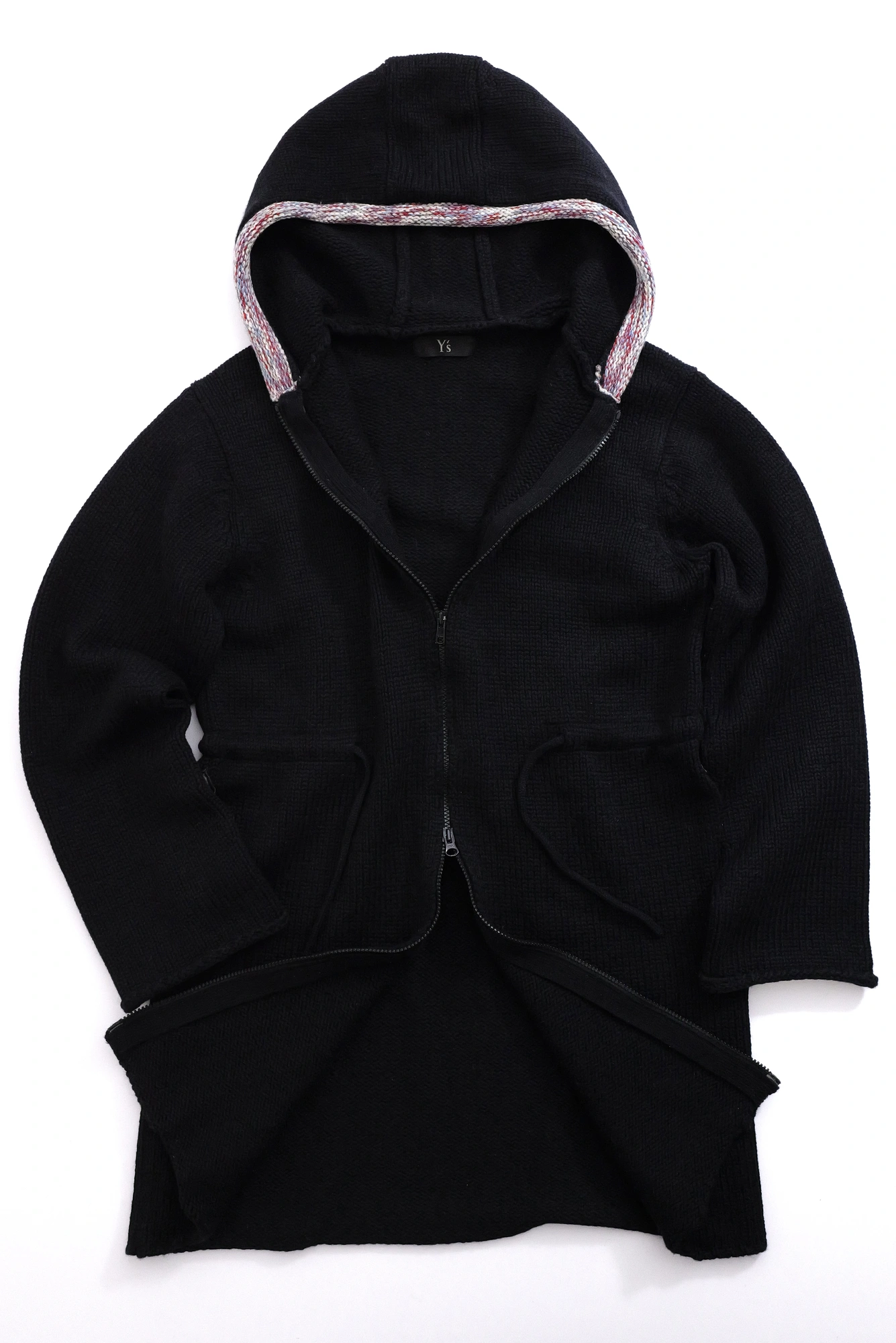 YOHJI YAMAMOTO Pull en laine Noir vintage, passéist — photo 8
