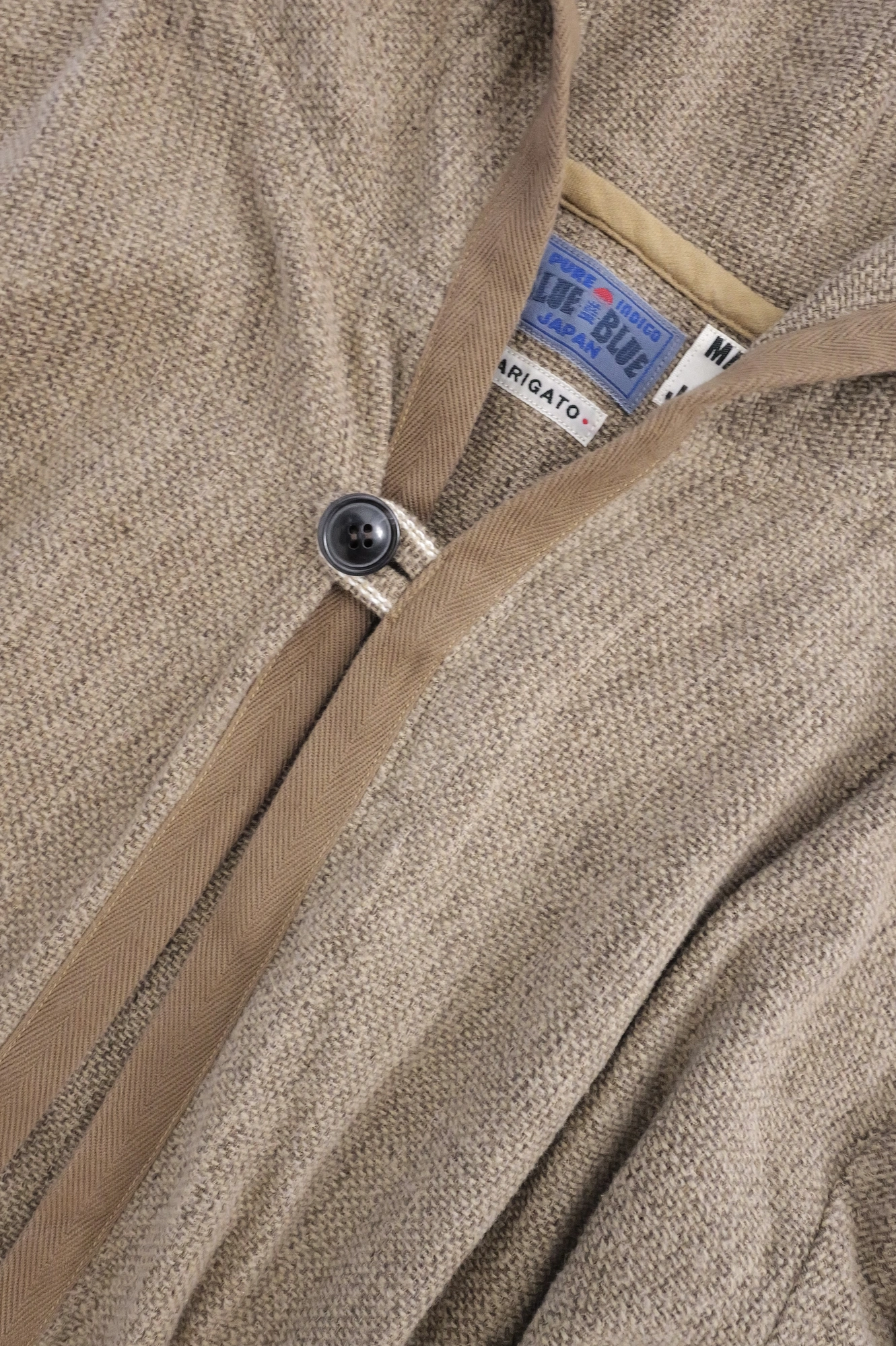 BLUE BLUE JAPAN Gilet Beige vintage, passéist — photo 4