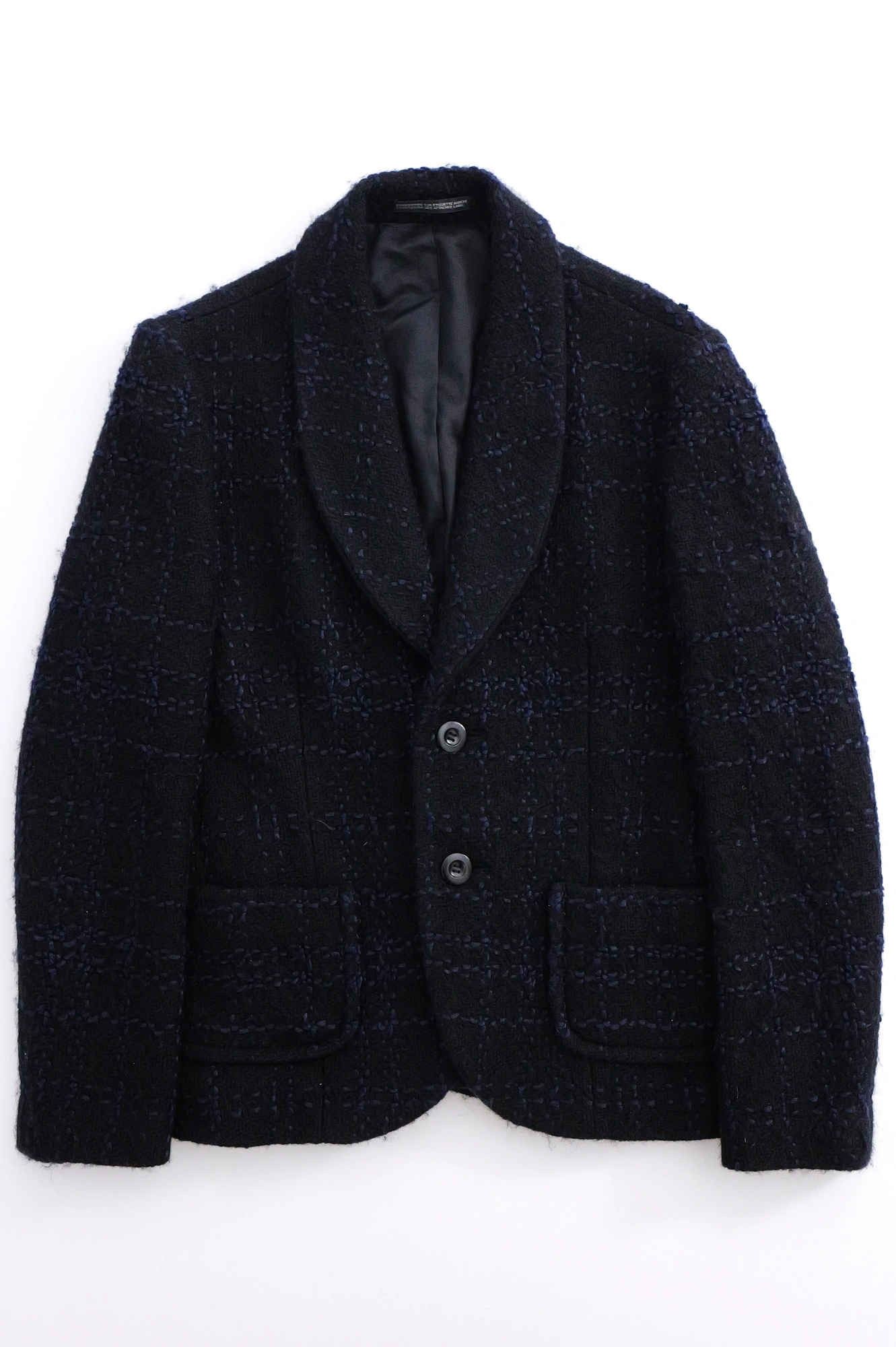 YOHJI YAMAMOTO Blazer en laine Marine vintage, passéist — photo 1