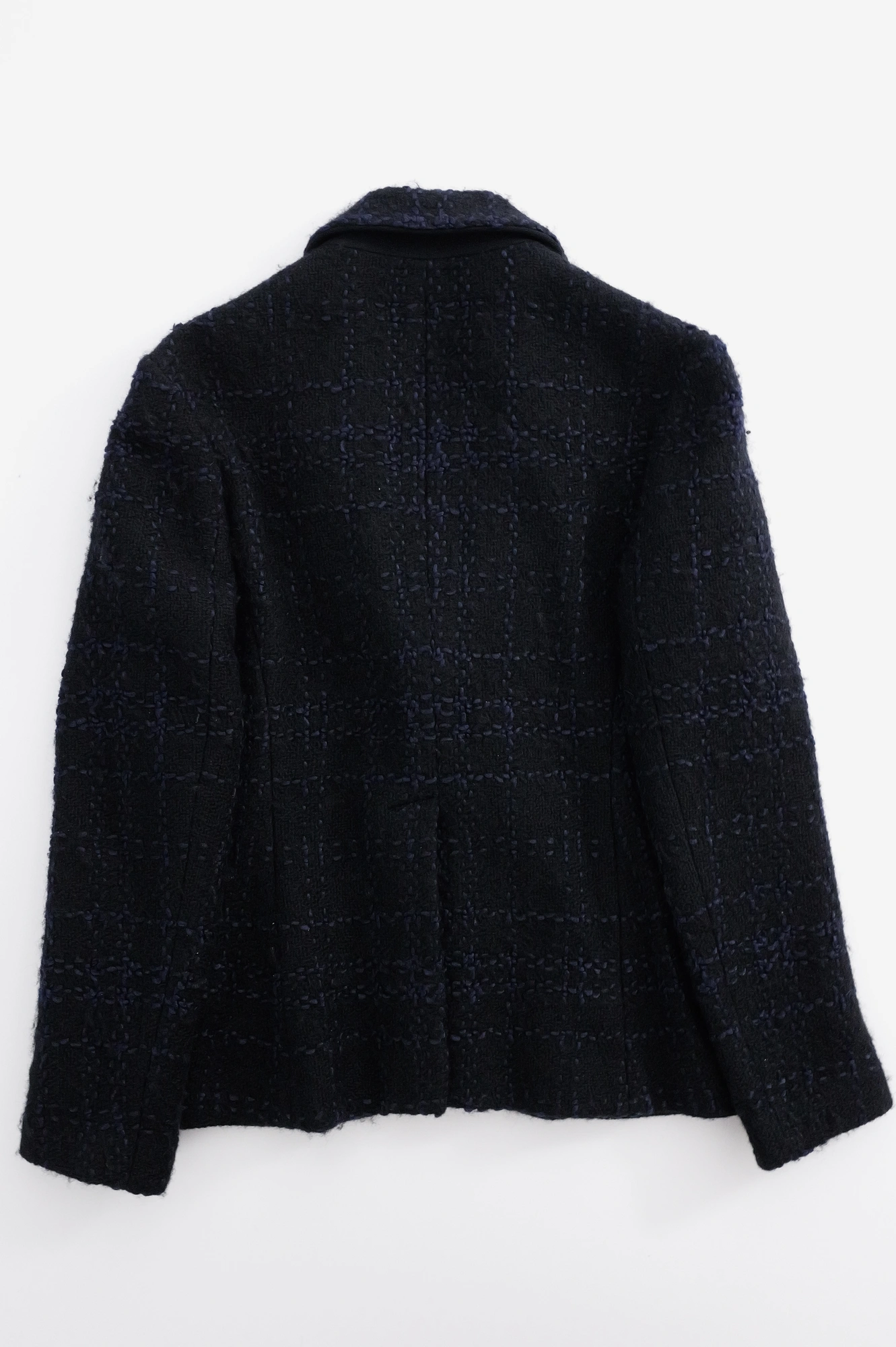 YOHJI YAMAMOTO Blazer en laine Marine vintage, passéist — photo 14