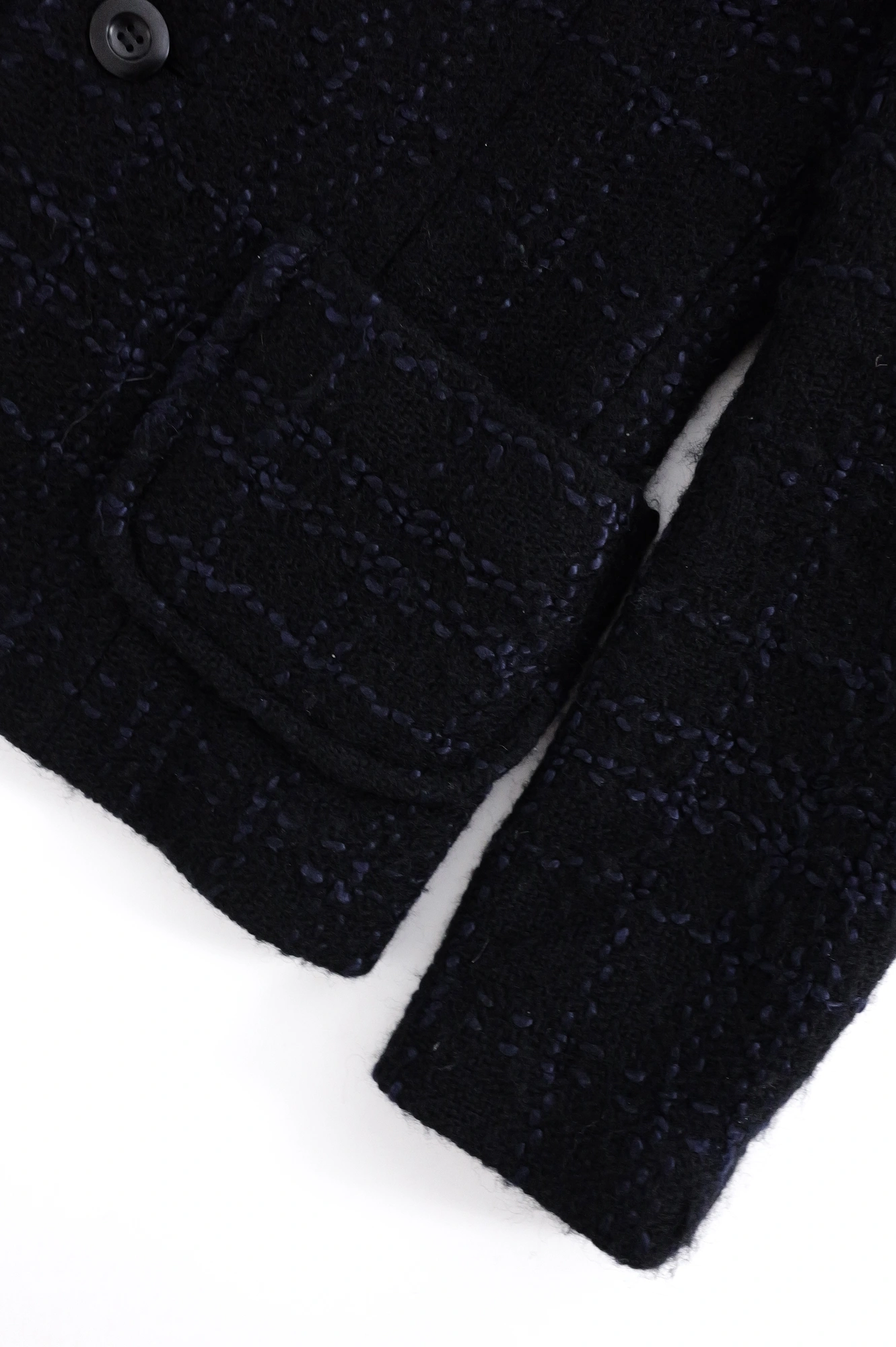 YOHJI YAMAMOTO Blazer en laine Marine vintage, passéist — photo 7