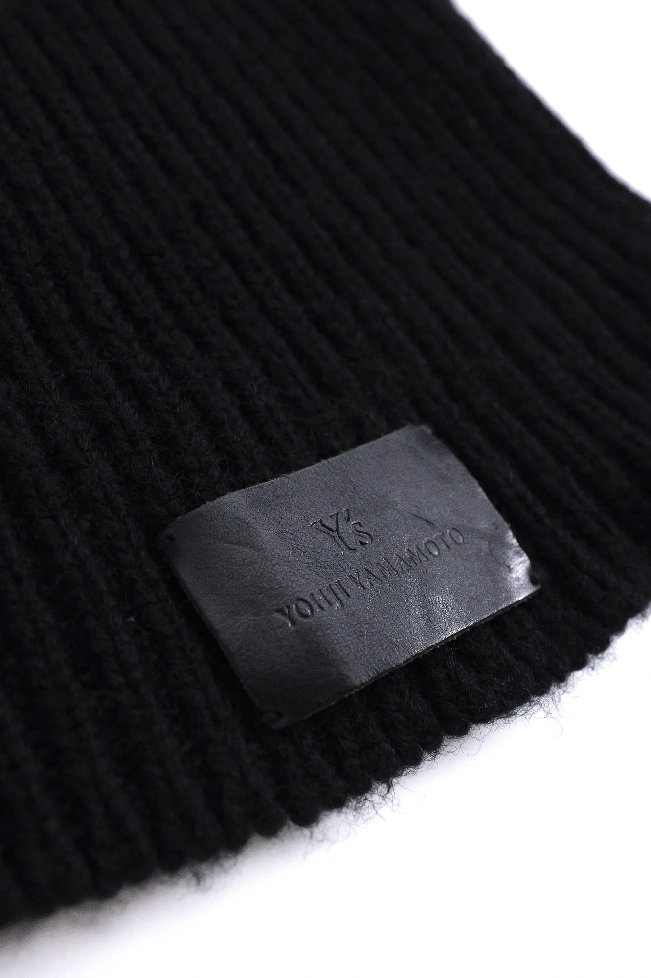 YOHJI YAMAMOTO Bonnet en laine Noir vintage, passéist — photo 2
