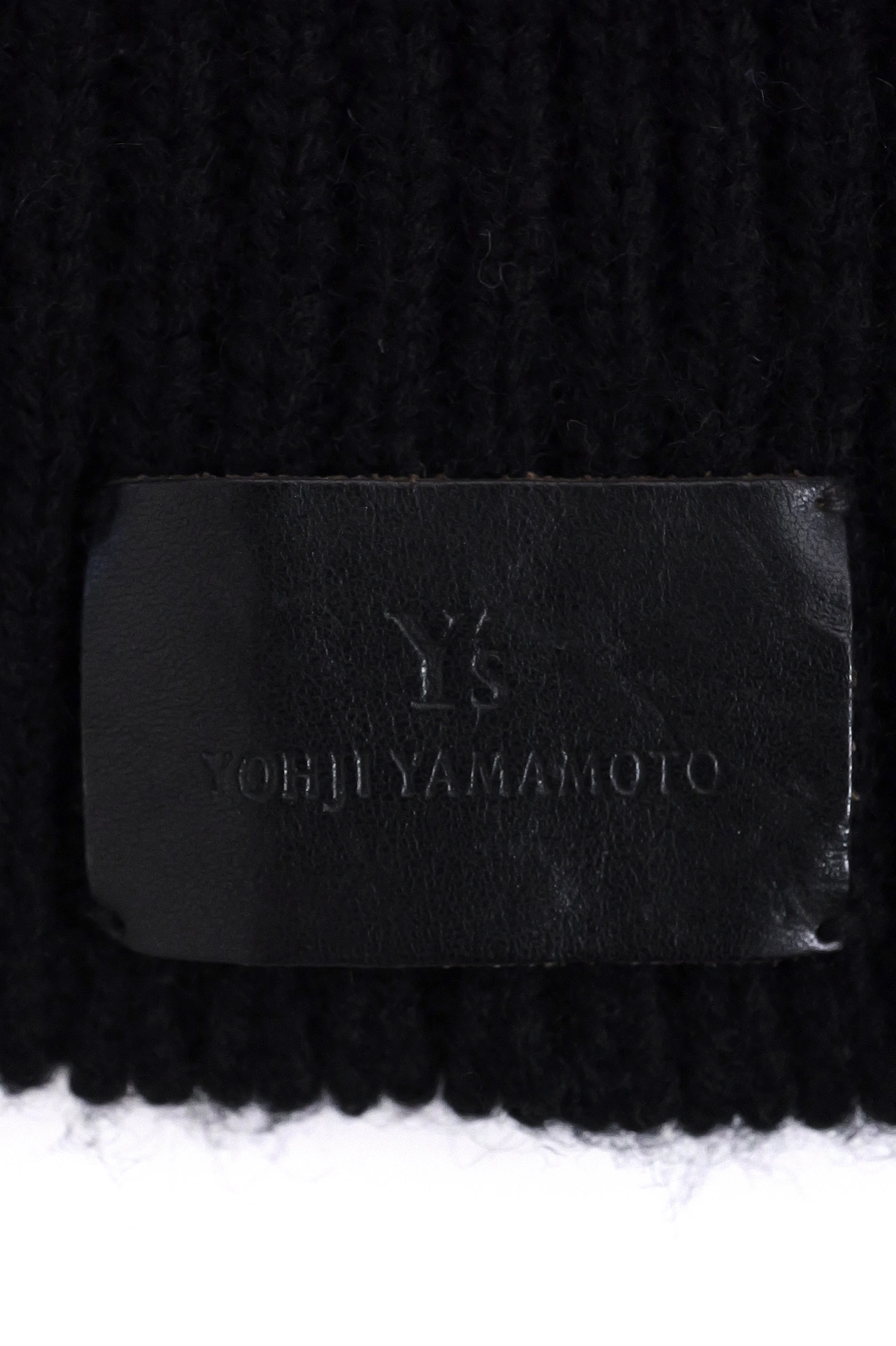 YOHJI YAMAMOTO Bonnet en laine Noir vintage, passéist — photo 3