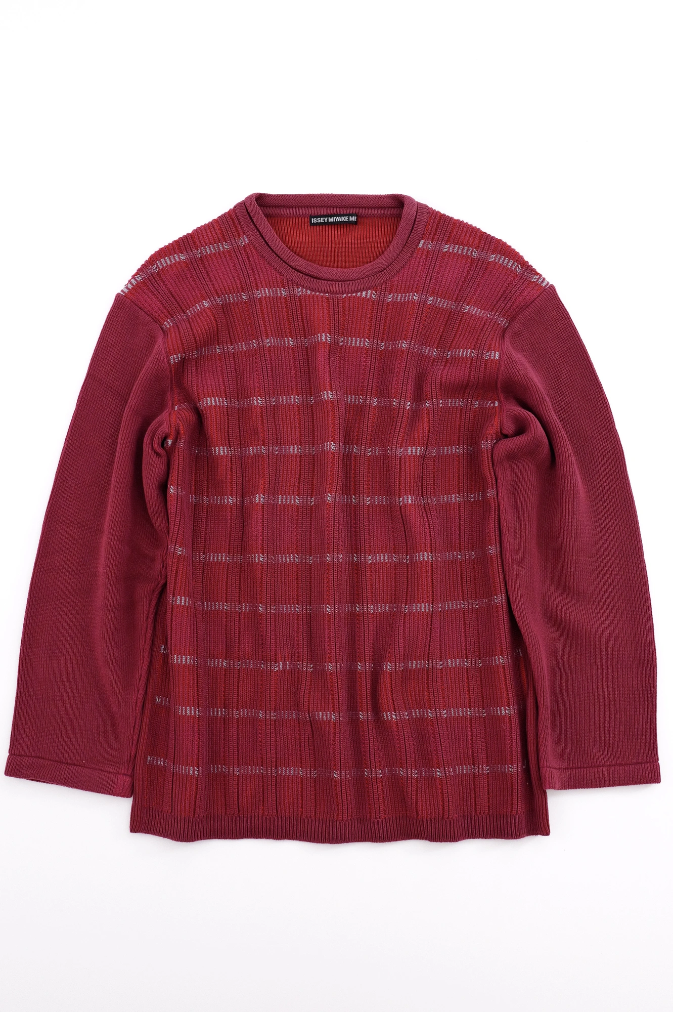 ISSEY MIYAKE Pull Bordeaux vintage, passéist — photo 1