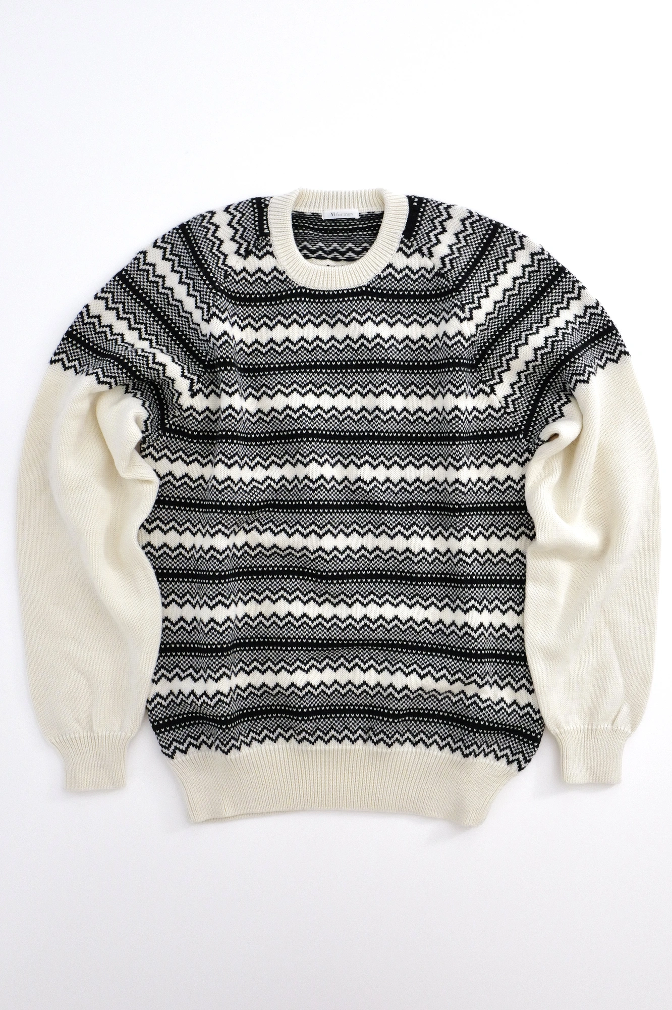 YOHJI YAMAMOTO Pull en laine Noir vintage, passéist — photo 1