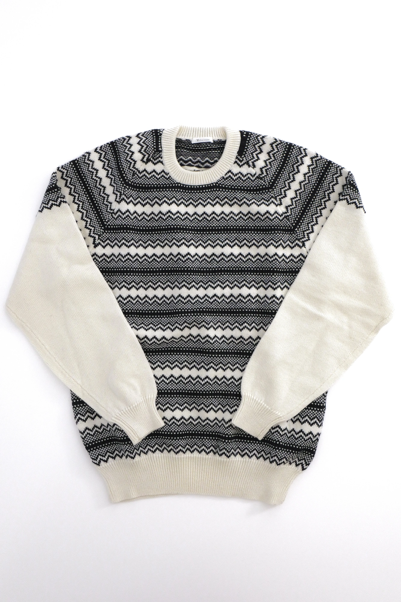 YOHJI YAMAMOTO Pull en laine Noir vintage, passéist — photo 12