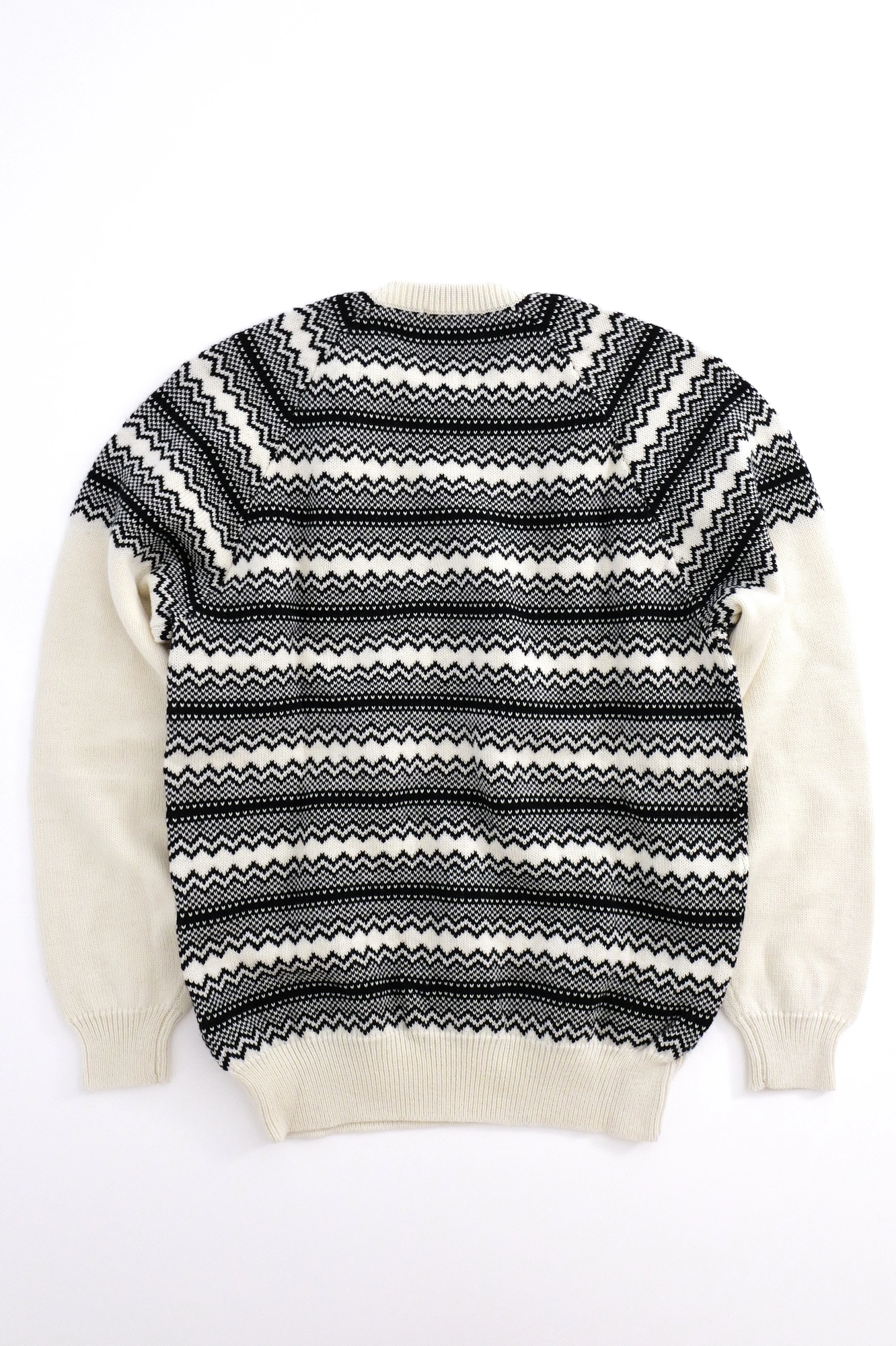 YOHJI YAMAMOTO Pull en laine Noir vintage, passéist — photo 13
