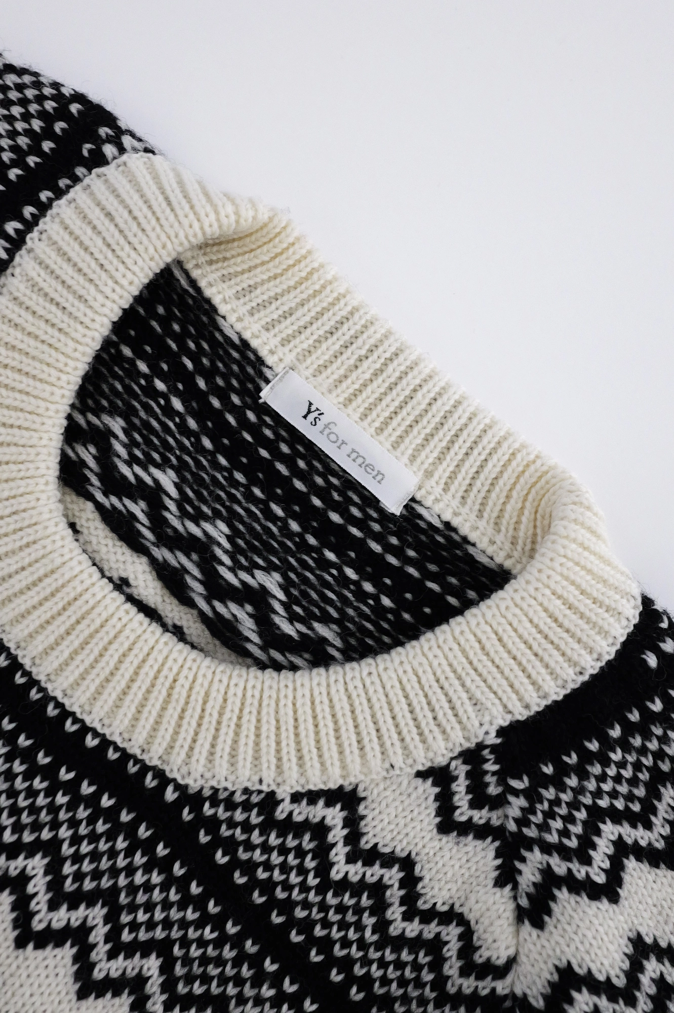 YOHJI YAMAMOTO Pull en laine Noir vintage, passéist — photo 4