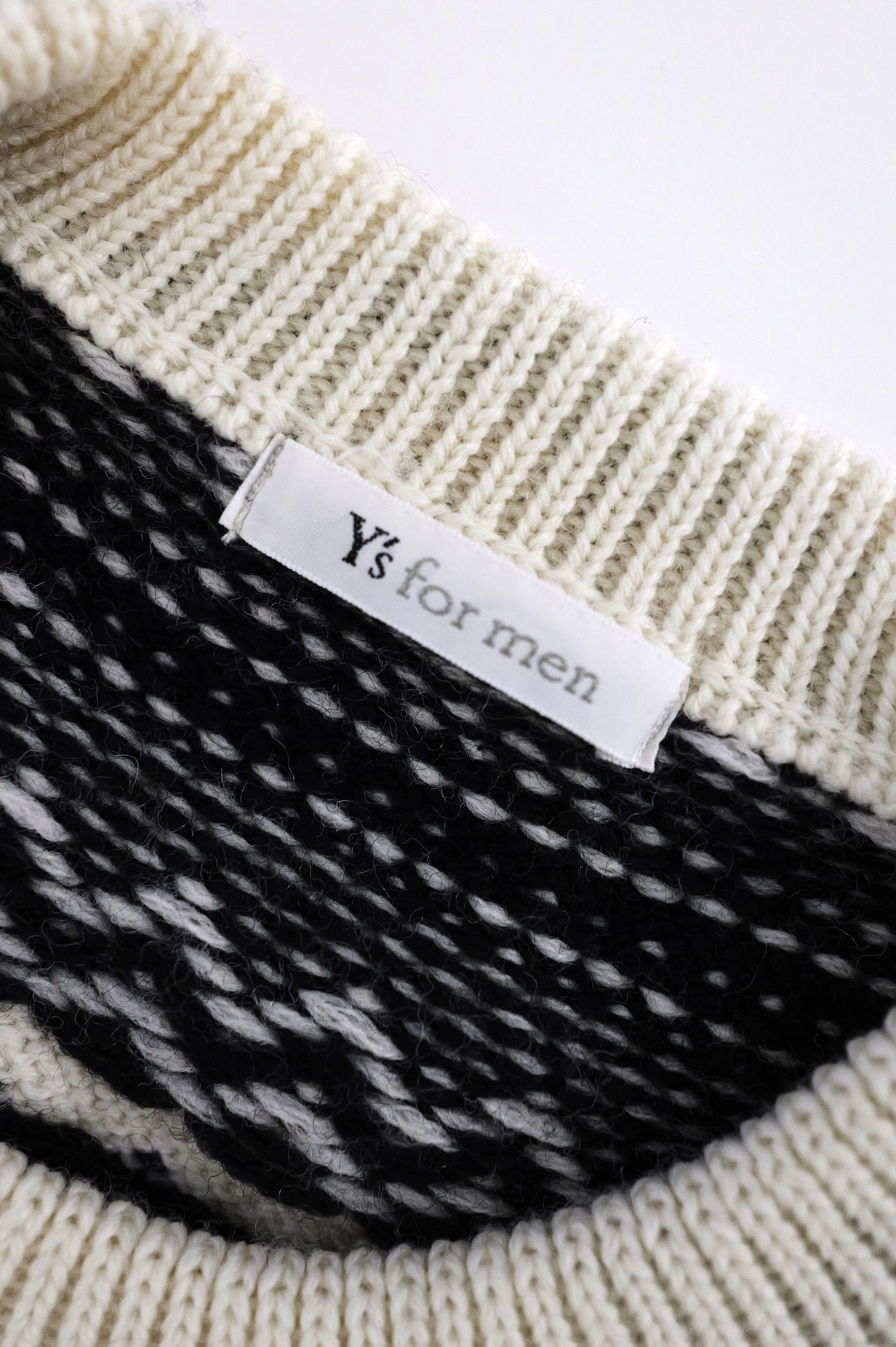 YOHJI YAMAMOTO Pull en laine Noir vintage, passéist — photo 8