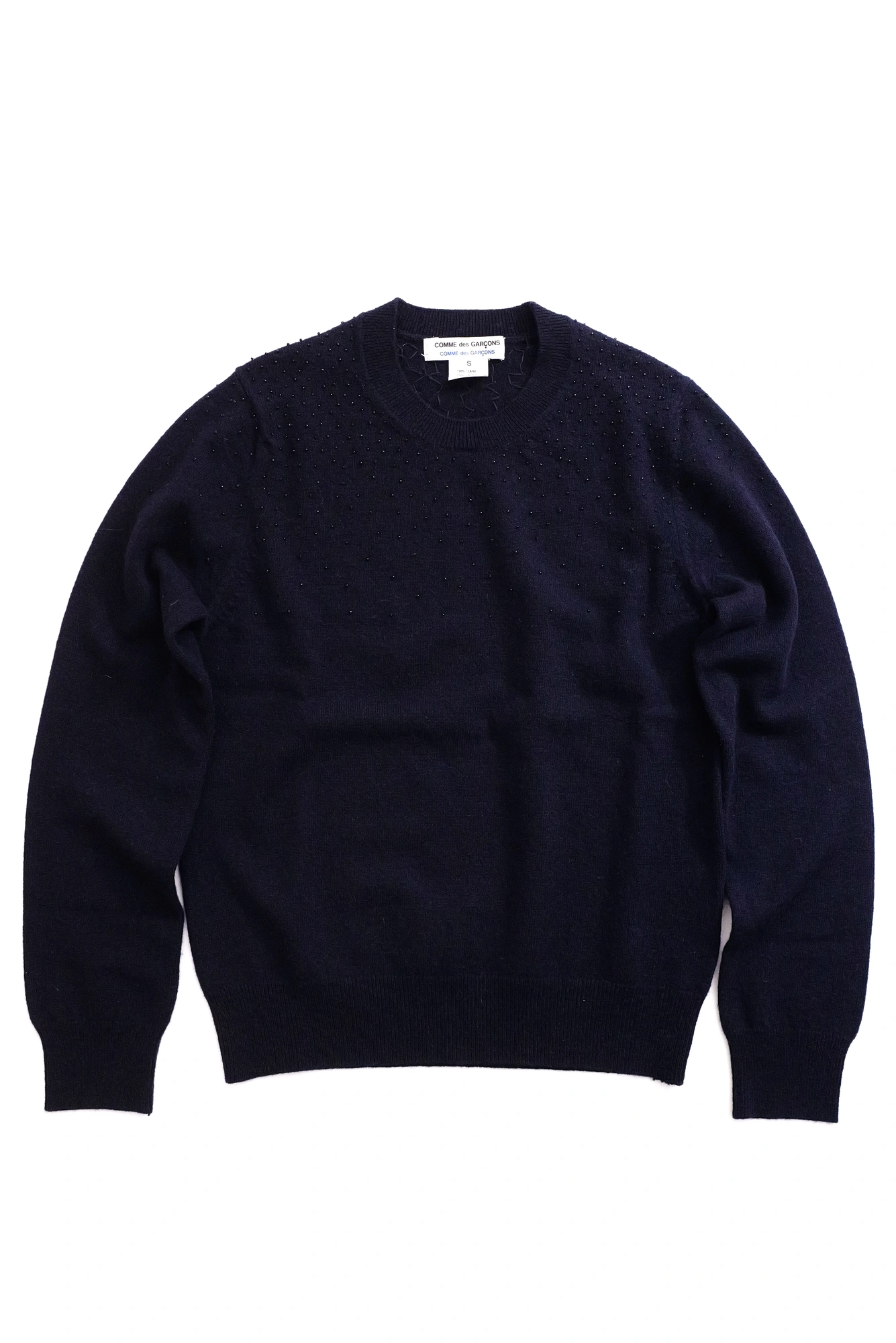 COMME DES GARÇONS Pull-over en laine Marine vintage, passéist — photo 1