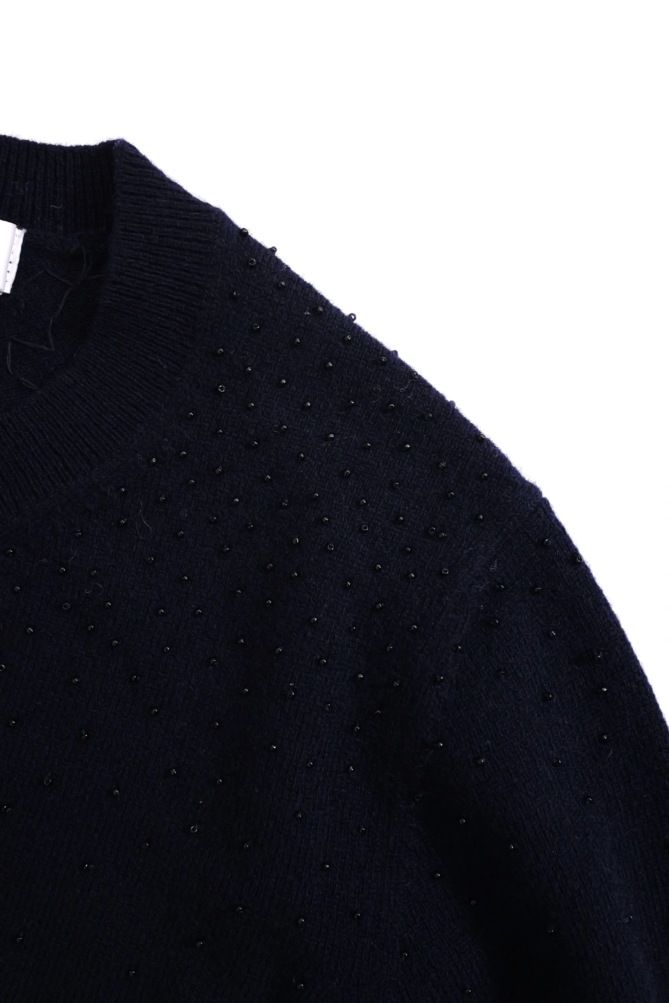 COMME DES GARÇONS Pull-over en laine Marine vintage, passéist — photo 4