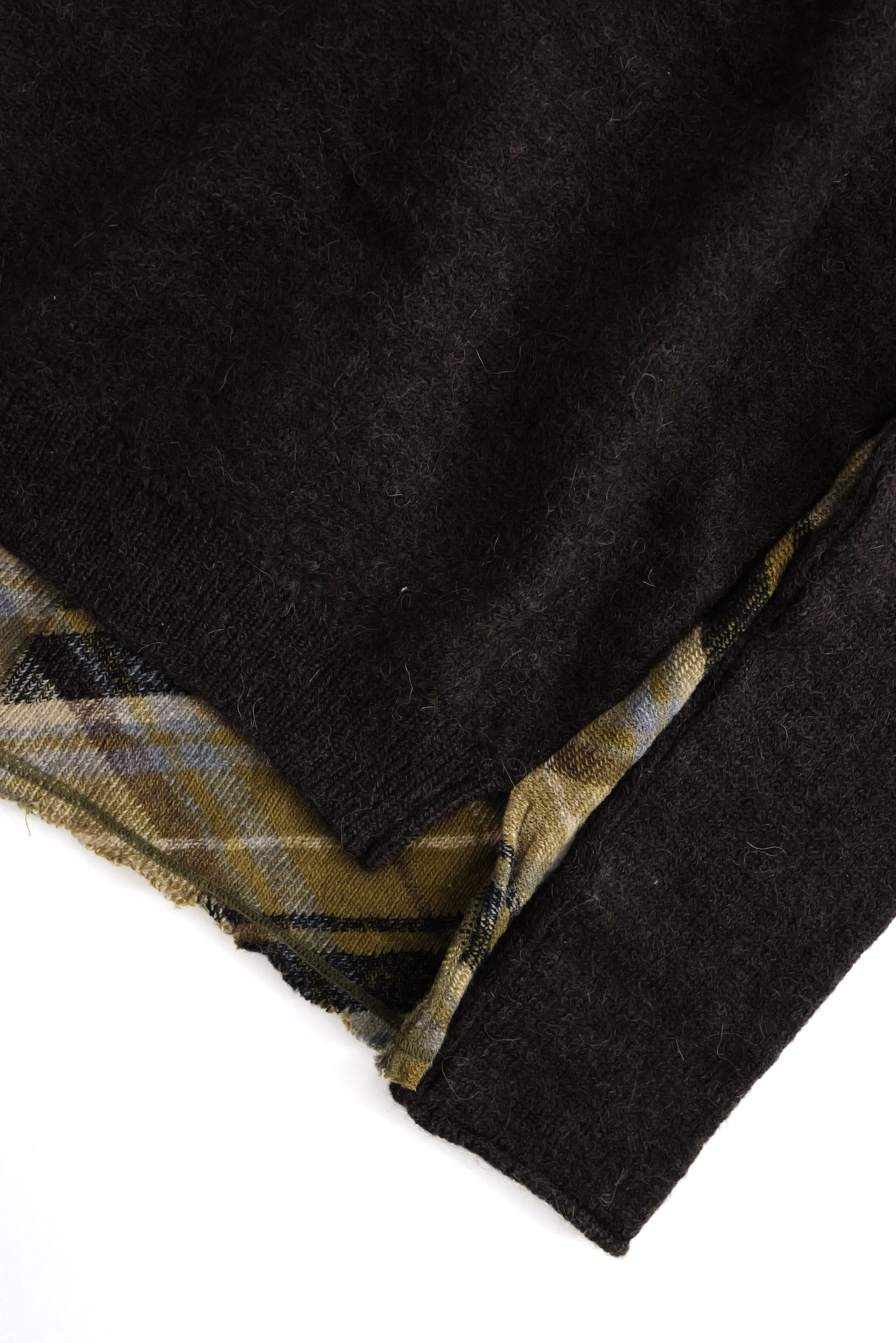 YOHJI YAMAMOTO Gilet en laine Marron vintage, passéist — photo 15