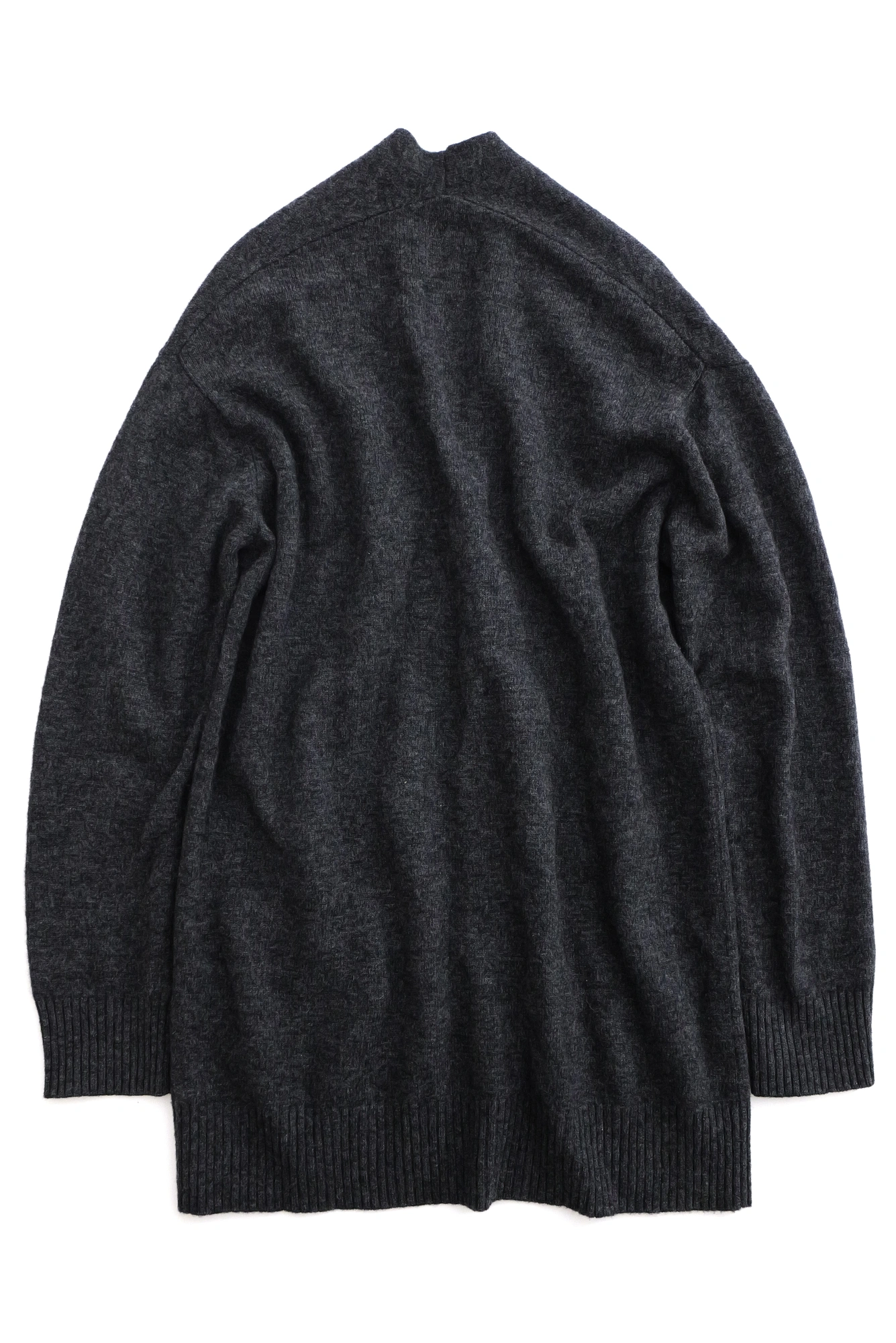 YOHJI YAMAMOTO Cardigan en laine Anthracite vintage, passéist — photo 12