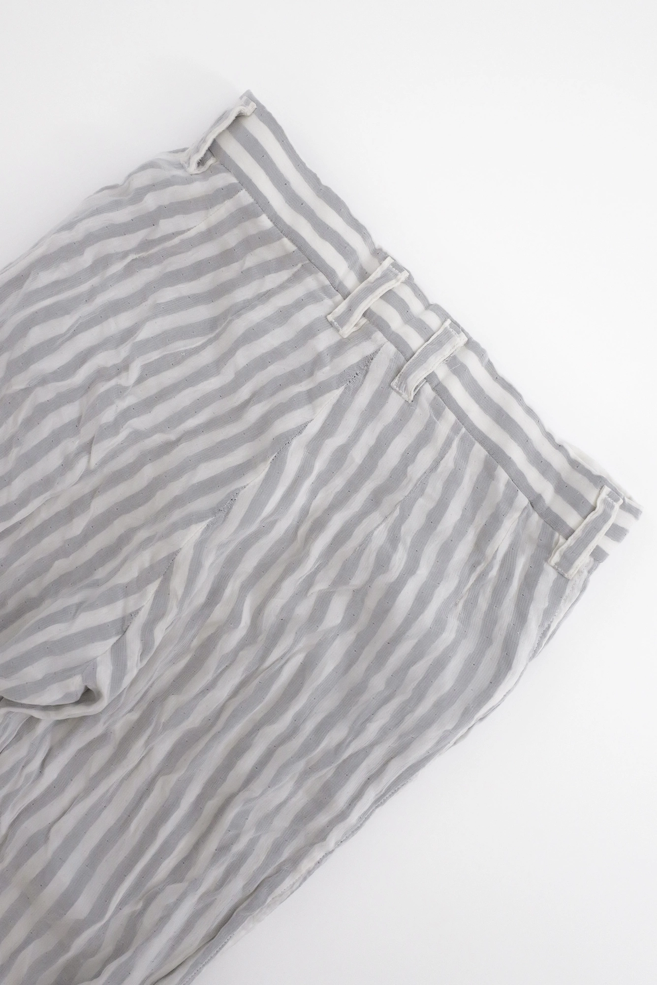ISSEY MIYAKE Pantalon Blanc vintage, passéist — photo 16