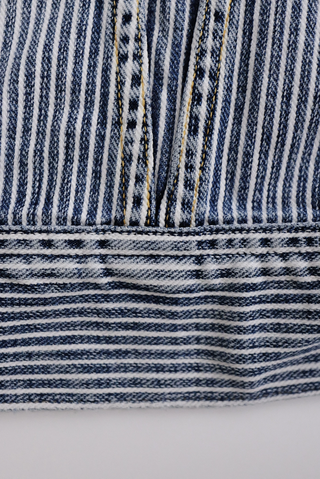 45RPM Veste denim hickory Marine vintage, passéist — photo 11