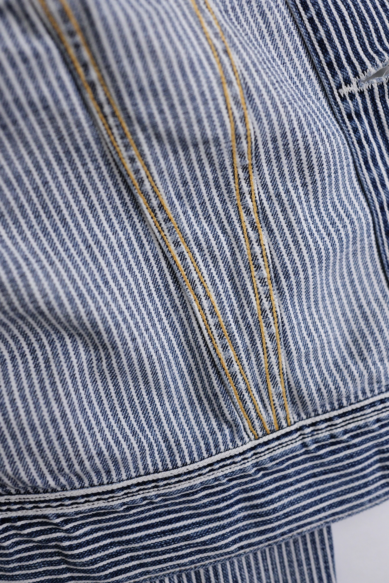 45RPM Veste denim hickory Marine vintage, passéist — photo 14