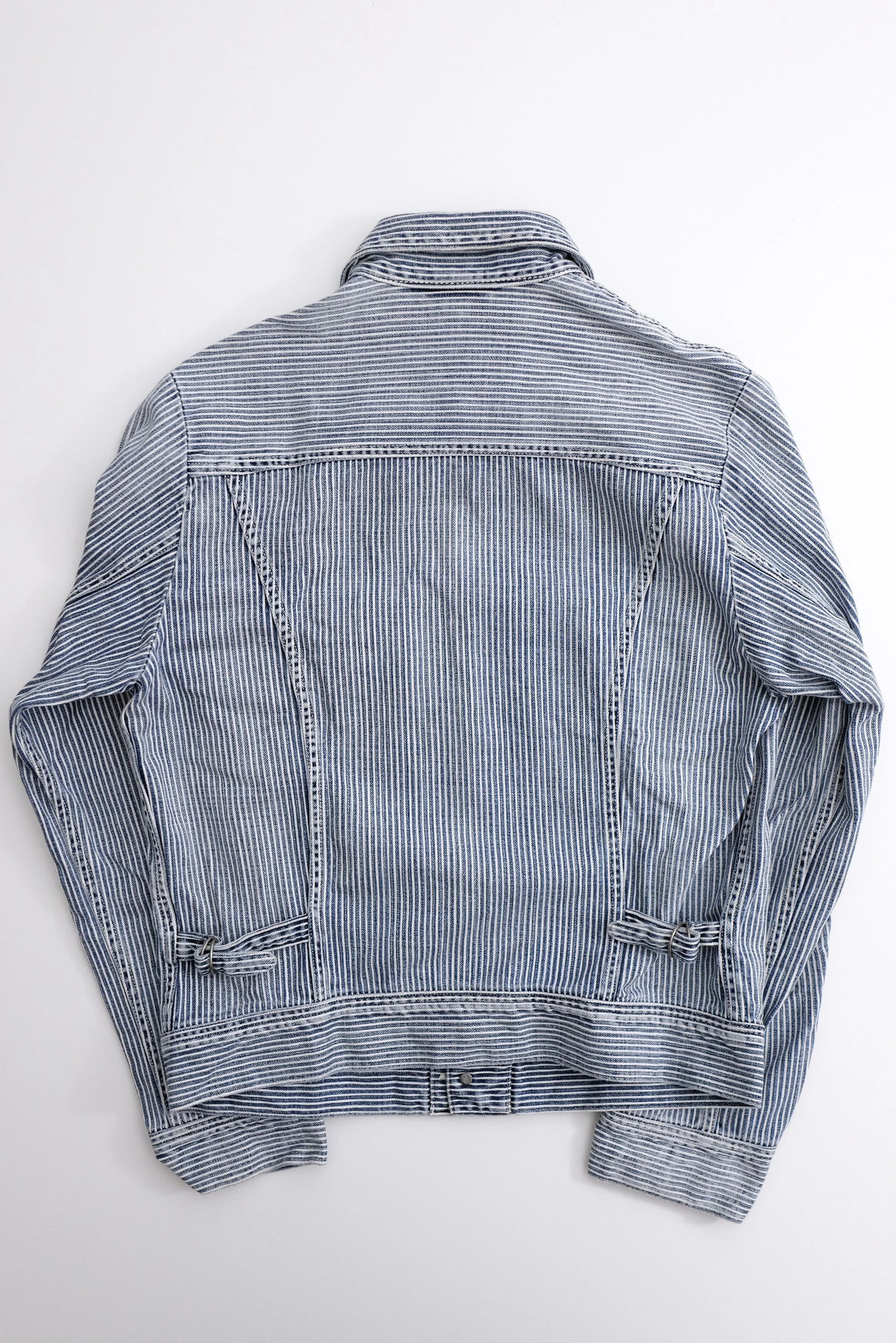 45RPM Veste denim hickory Marine vintage, passéist — photo 17