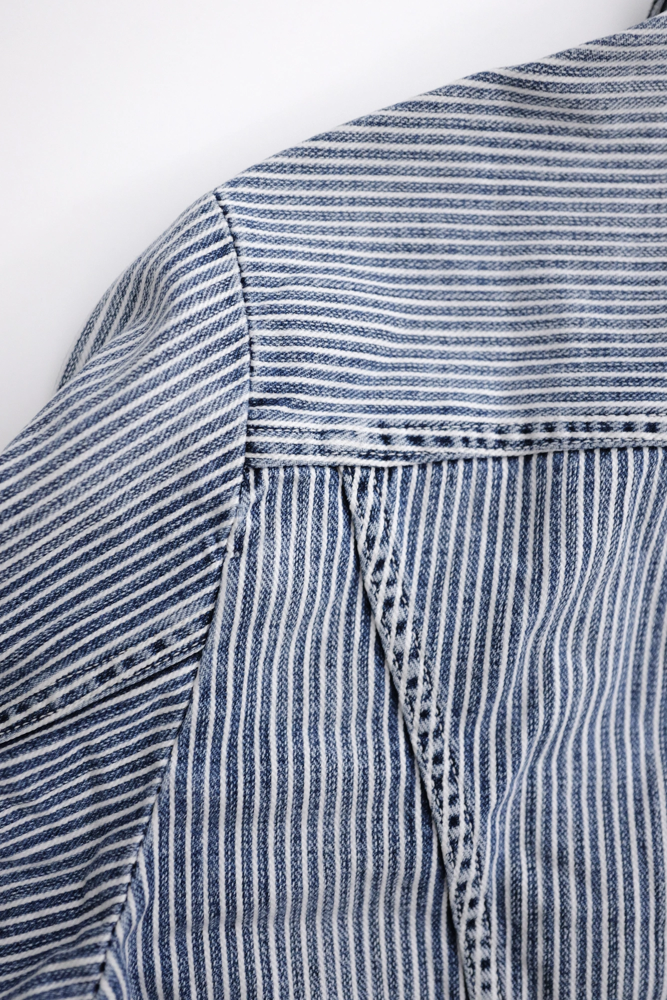 45RPM Veste denim hickory Marine vintage, passéist — photo 21