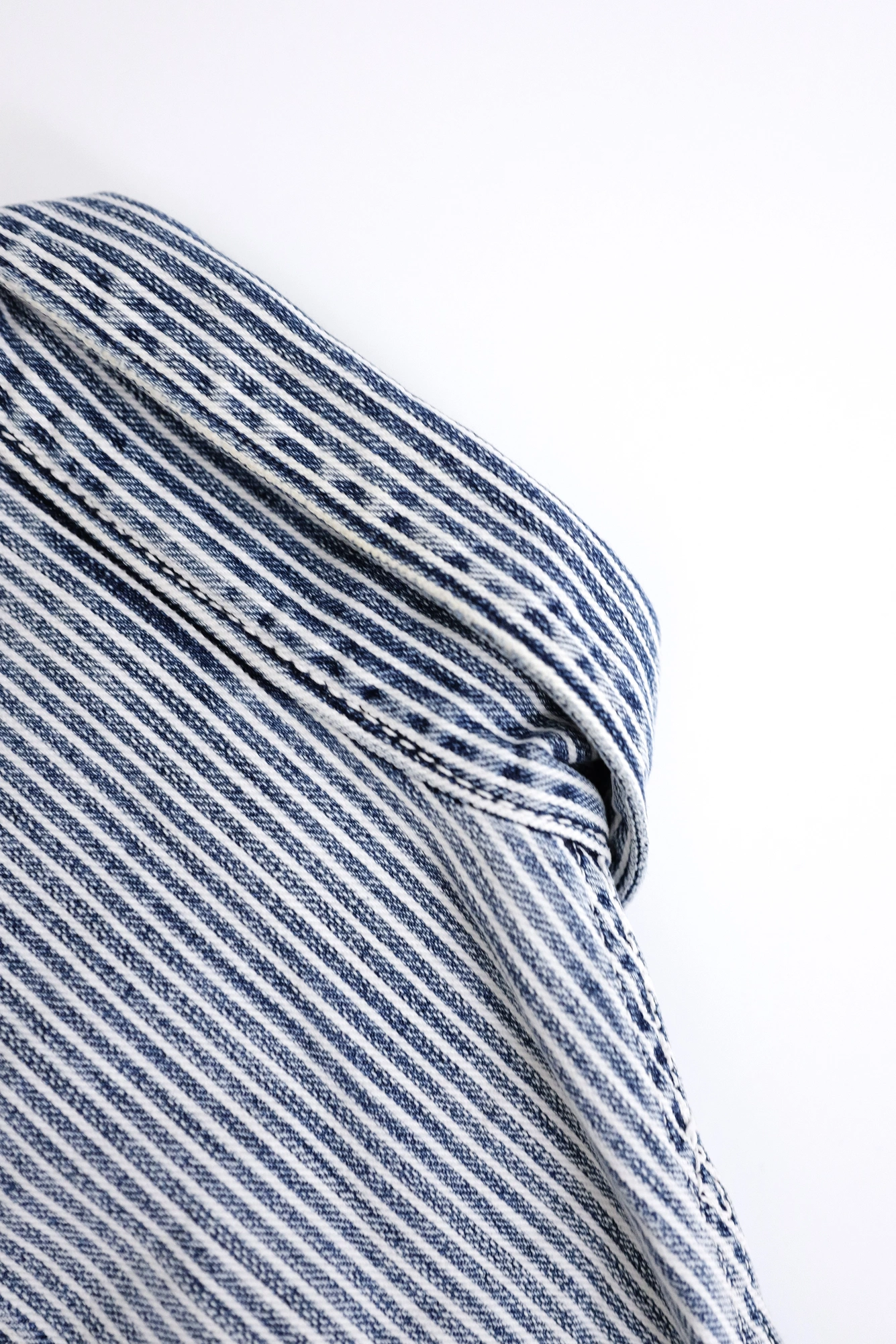 45RPM Veste denim hickory Marine vintage, passéist — photo 22
