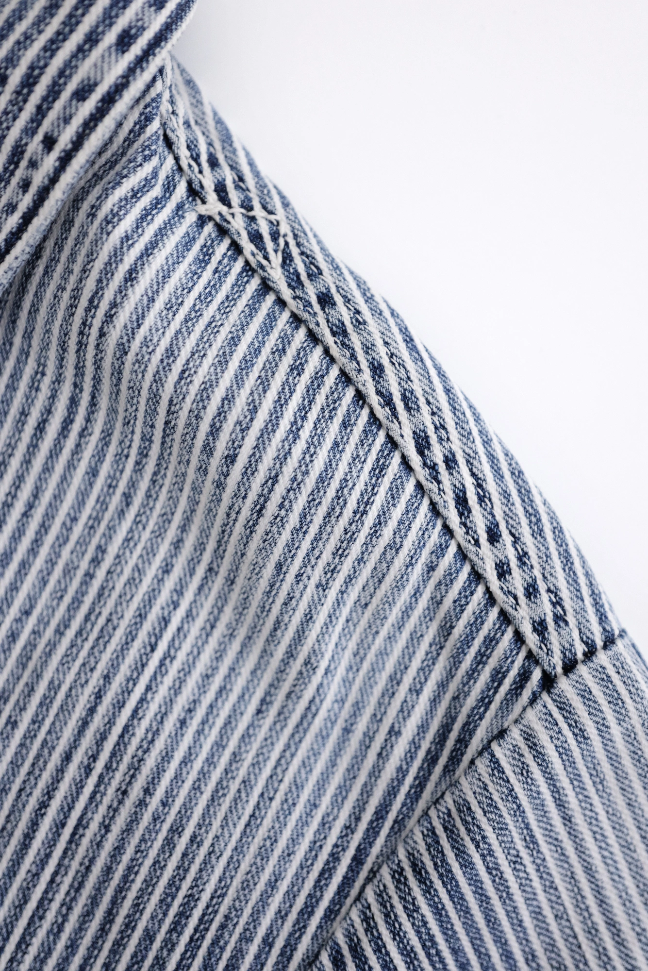 45RPM Veste denim hickory Marine vintage, passéist — photo 7