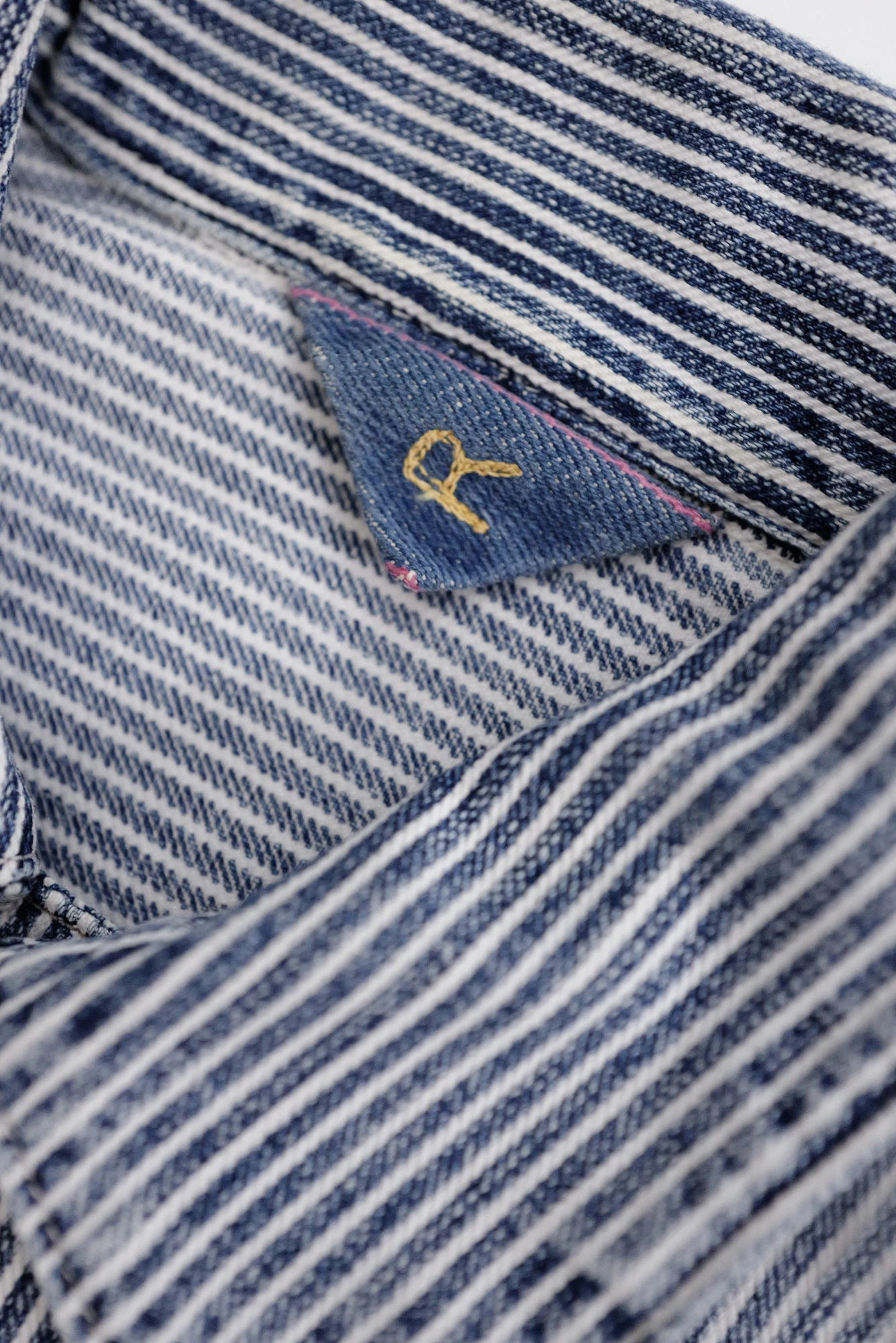 45RPM Veste denim hickory Marine vintage, passéist — photo 8