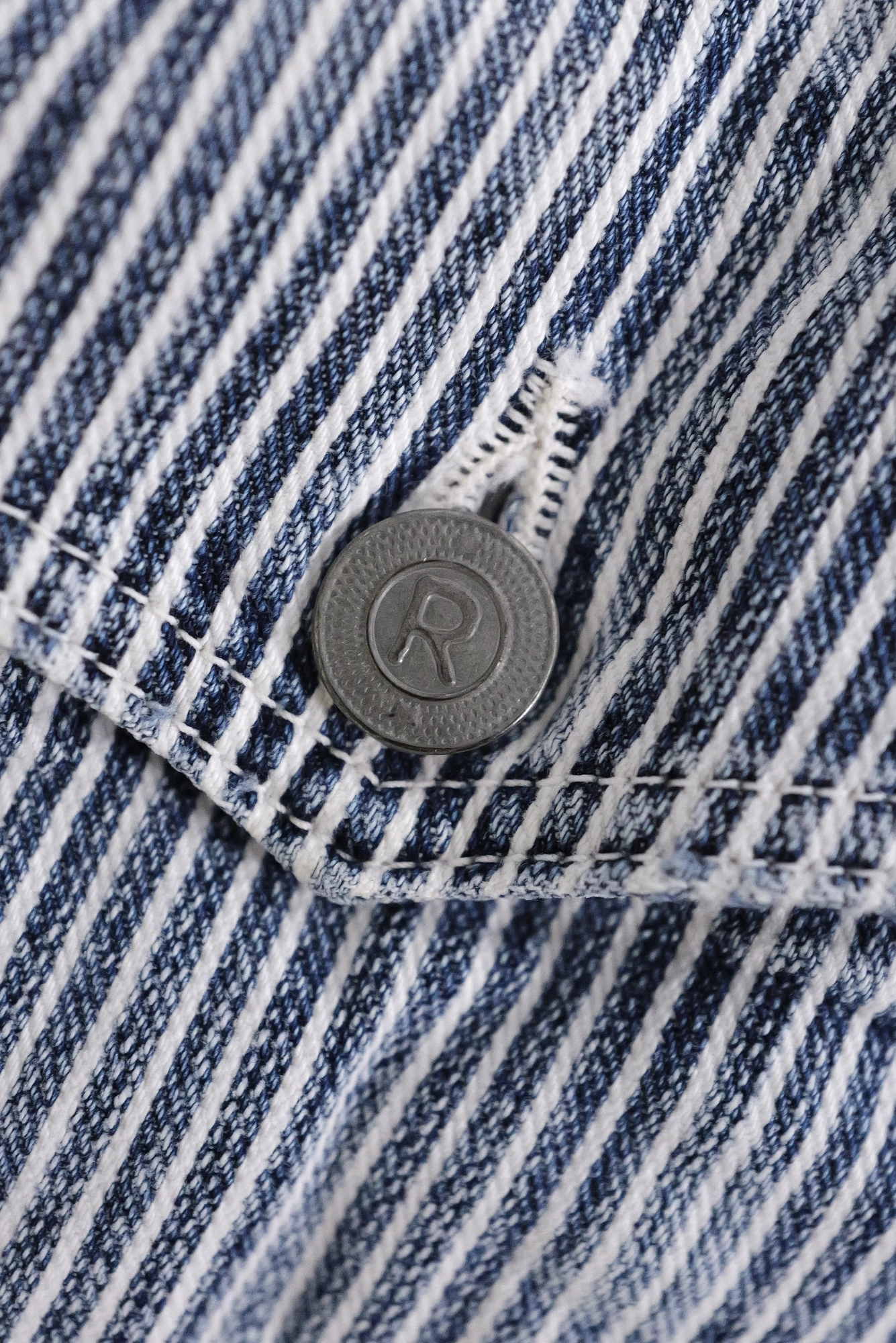 45RPM Veste denim hickory Marine vintage, passéist — photo 9