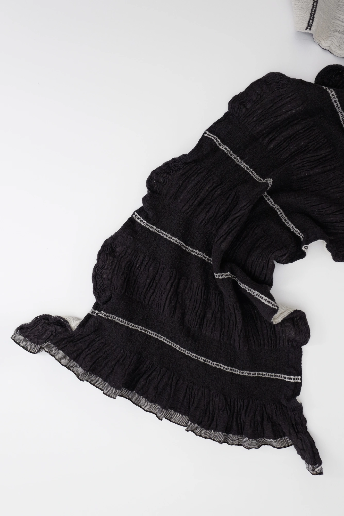 ISSEY MIYAKE Echarpe en cachemire Marron vintage, passéist — photo 3