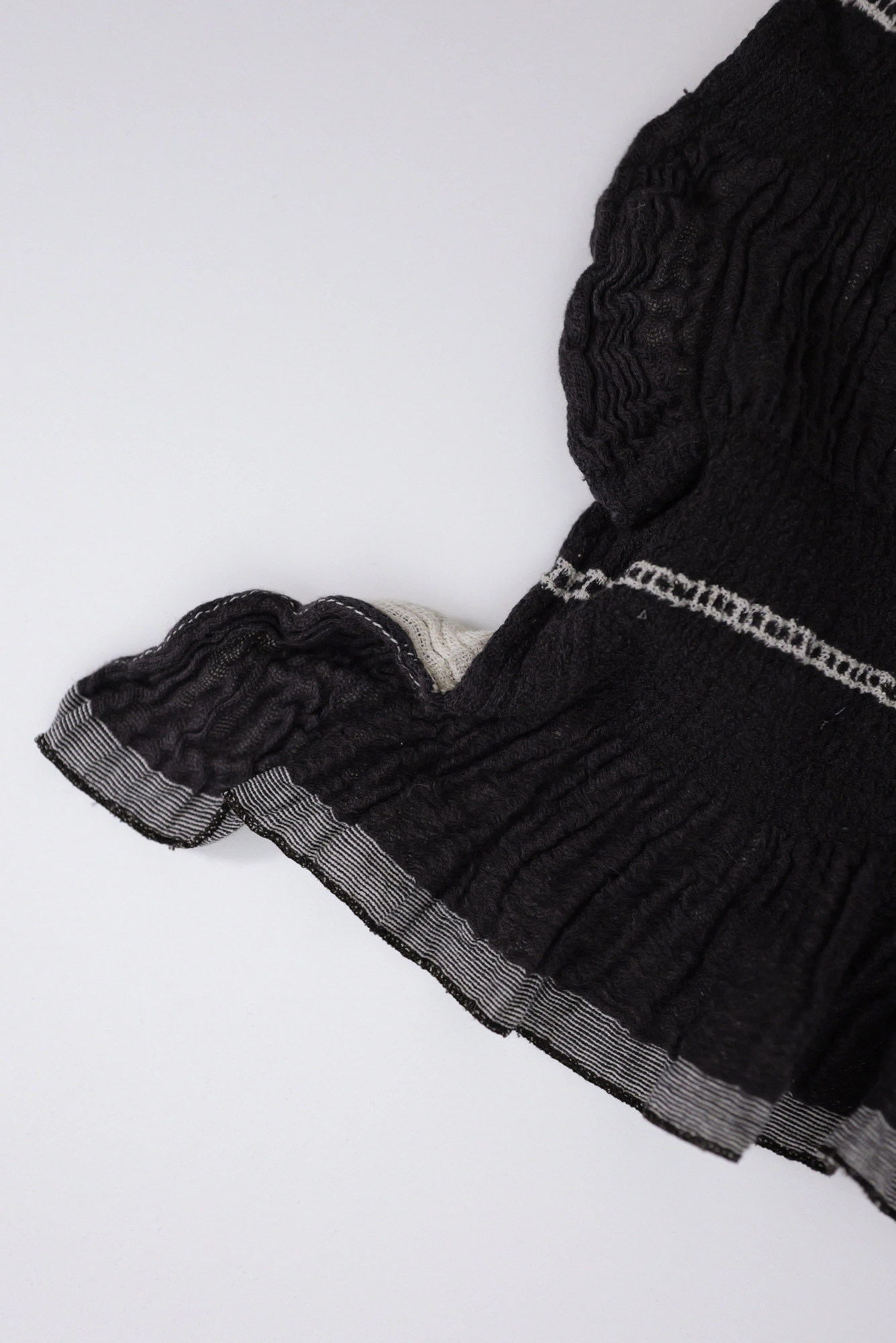 ISSEY MIYAKE Echarpe en cachemire Marron vintage, passéist — photo 5