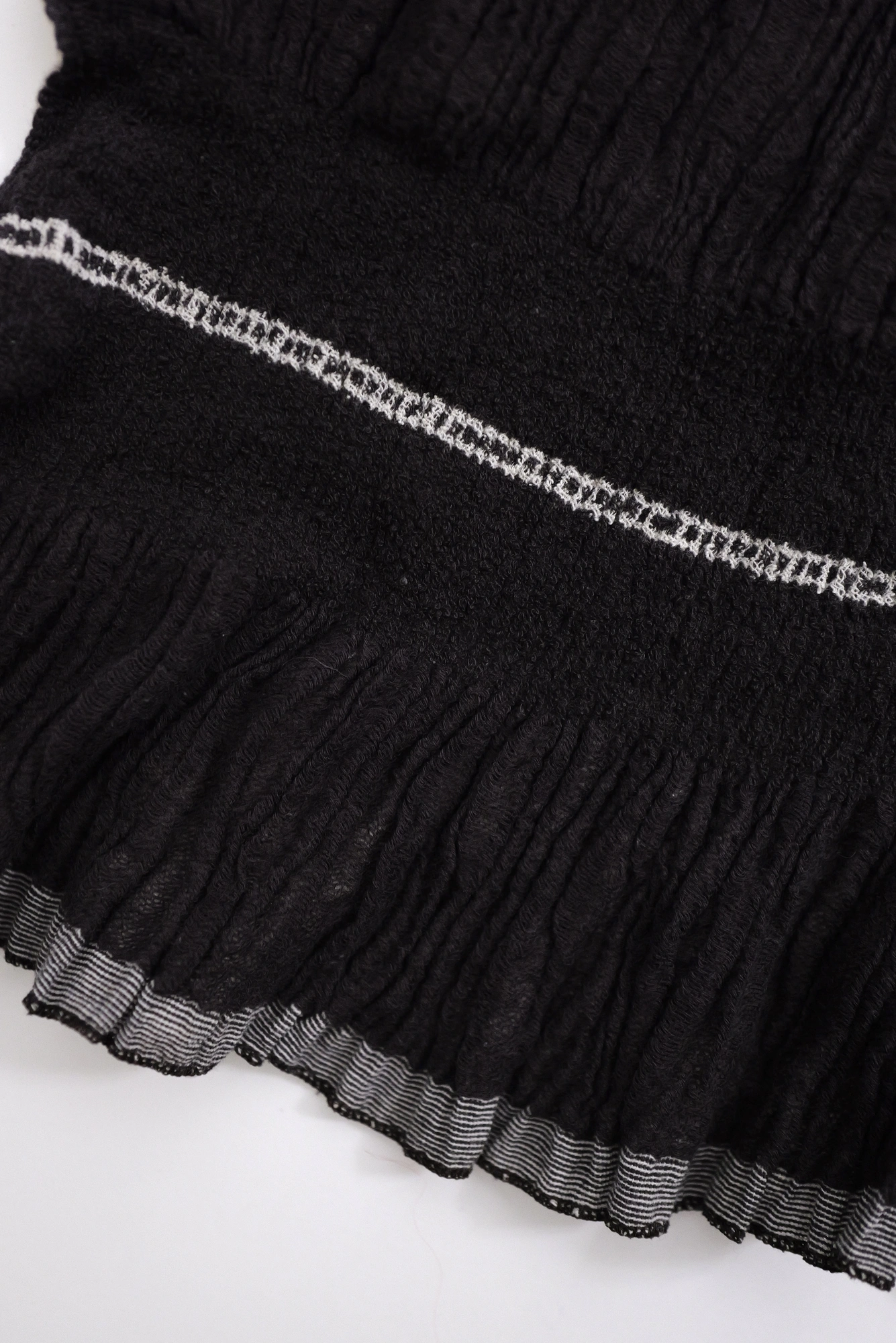 ISSEY MIYAKE Echarpe en cachemire Marron vintage, passéist — photo 9