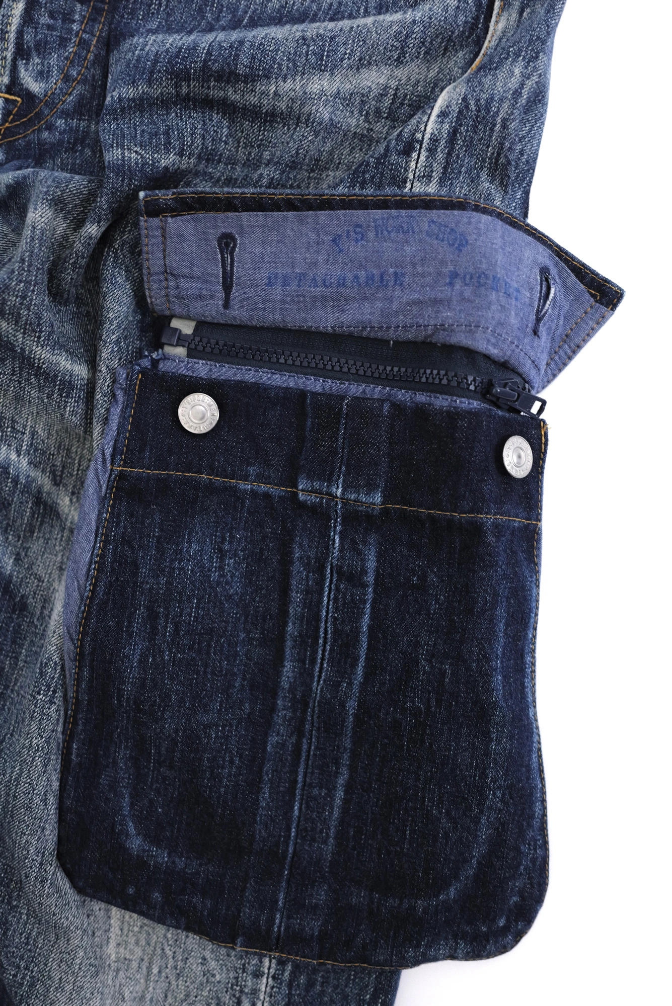 YOHJI YAMAMOTO Jean Marine vintage, passéist — photo 12