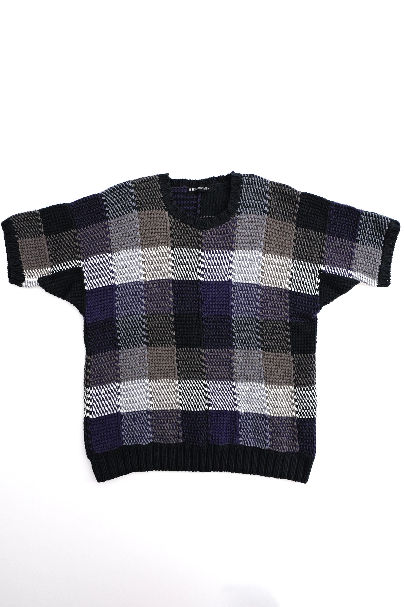 ISSEY MIYAKE Polo Multicolore vintage, passéist — photo 1