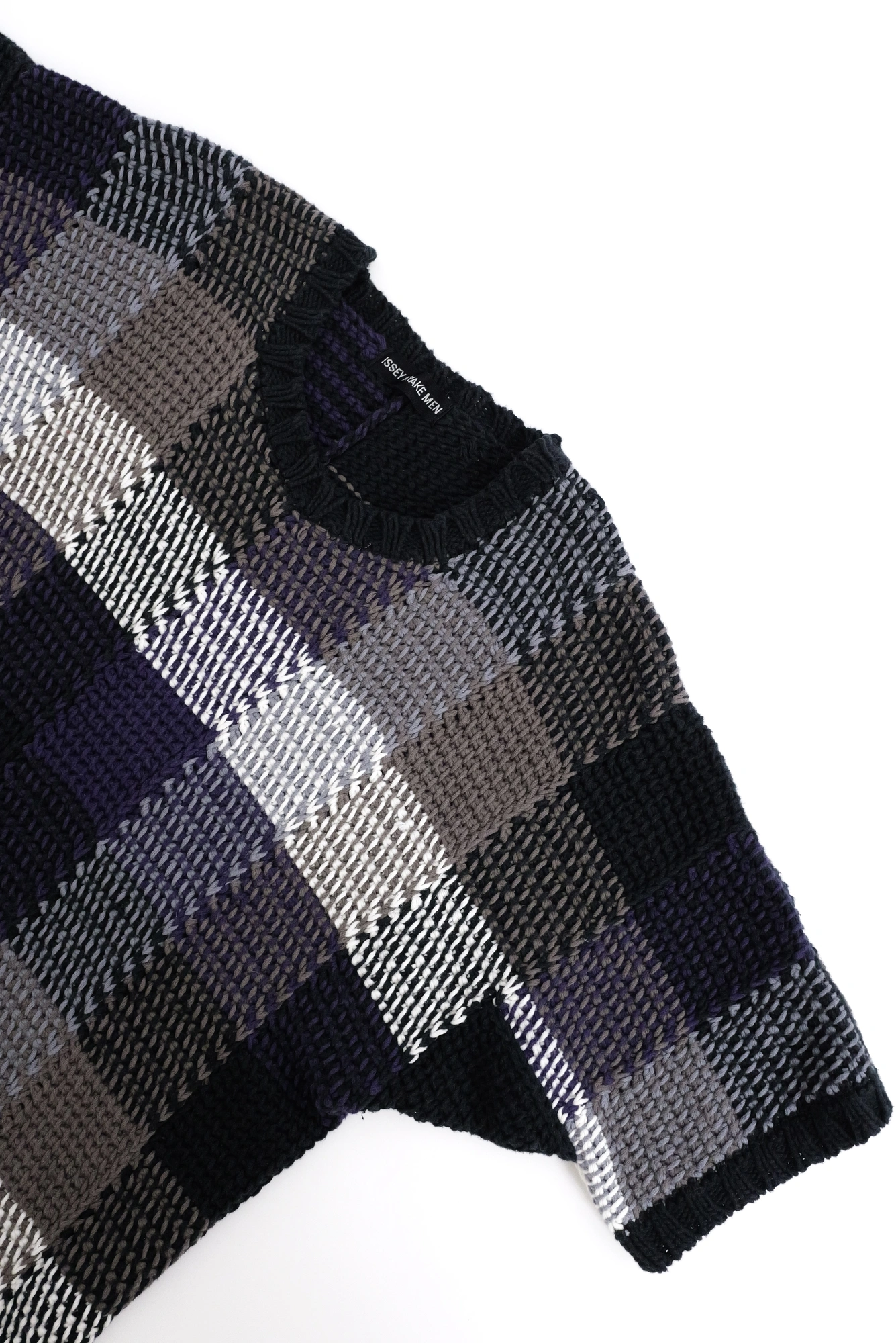 ISSEY MIYAKE Polo Multicolore vintage, passéist — photo 2