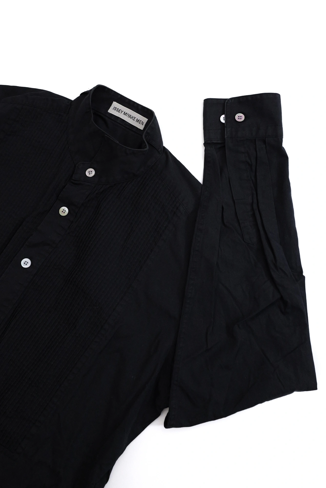 ISSEY MIYAKE Chemise Noir vintage, passéist — photo 2
