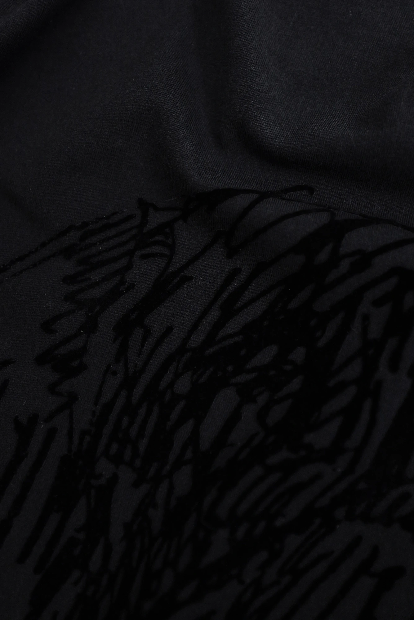 YOHJI YAMAMOTO T-shirt manches longues crâne Noir vintage, passéist — photo 6