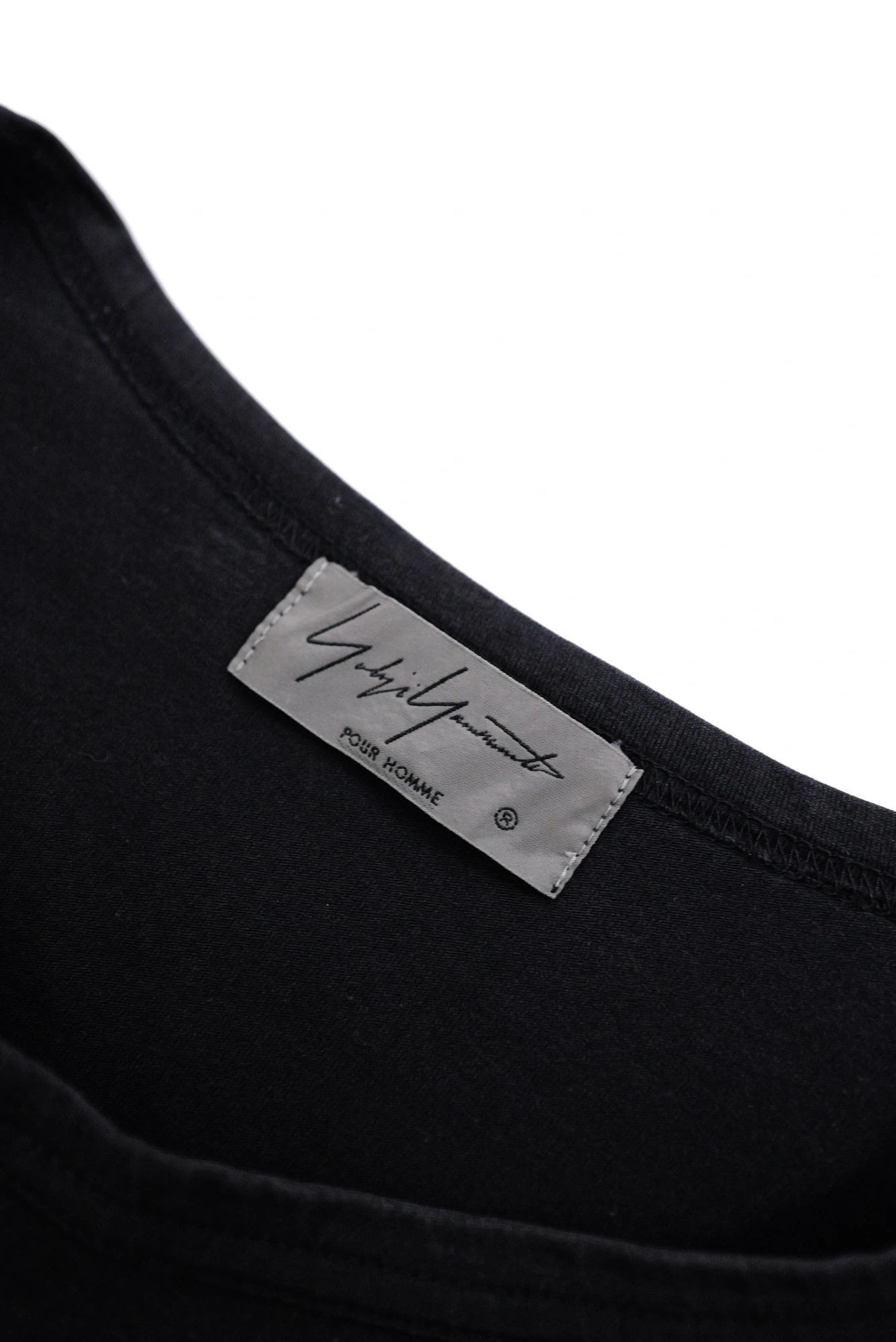YOHJI YAMAMOTO T-shirt manches longues crâne Noir vintage, passéist — photo 10