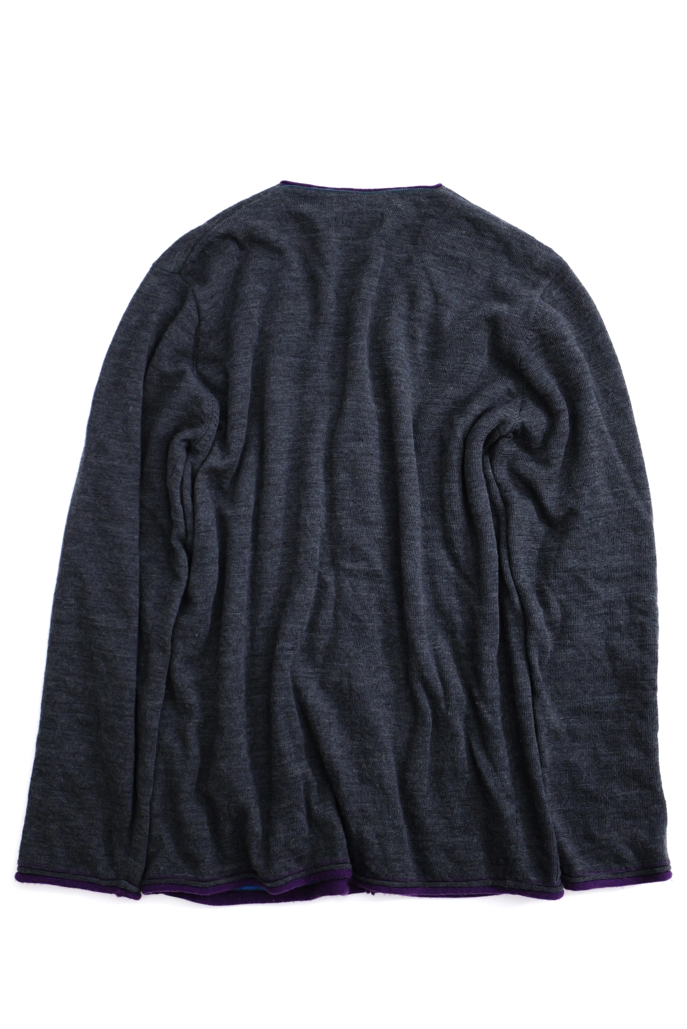 ISSEY MIYAKE Gilet en laine Gris vintage, passéist — photo 12