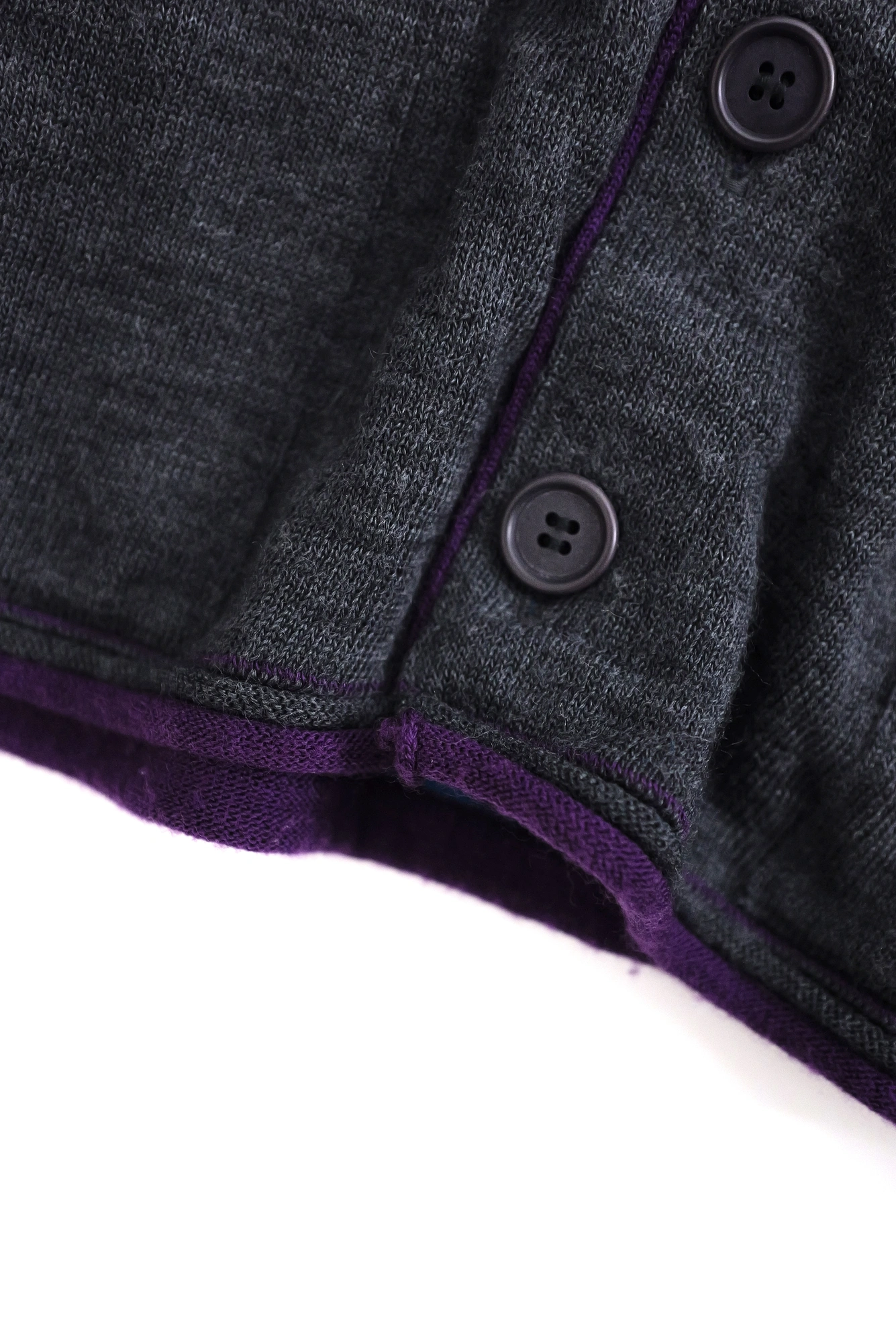 ISSEY MIYAKE Gilet en laine Gris vintage, passéist — photo 8