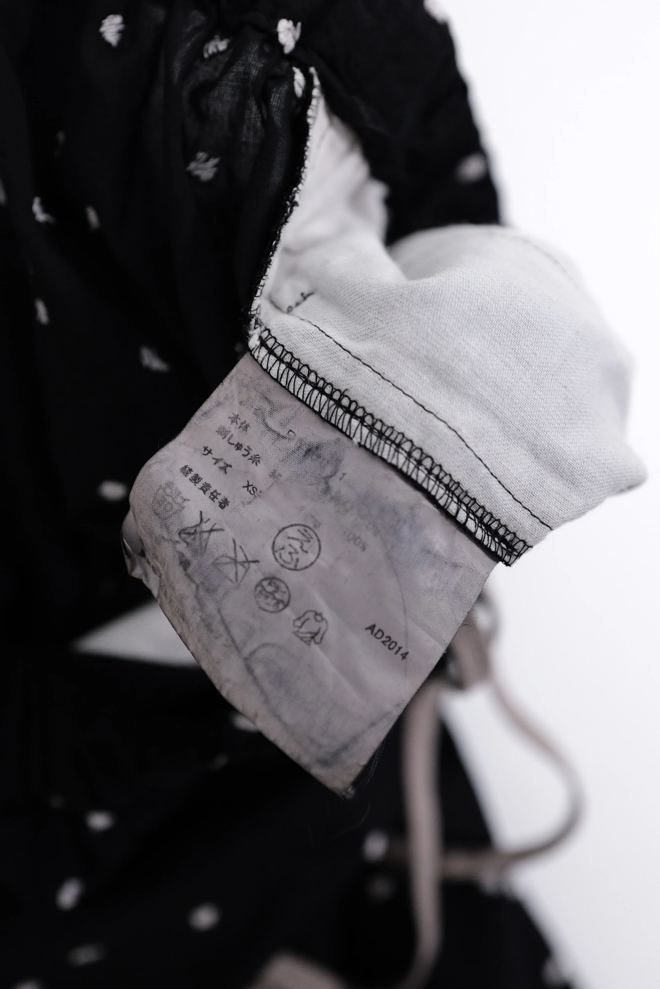 COMME DES GARÇONS Mini jupe Noir vintage, passéist — photo 10