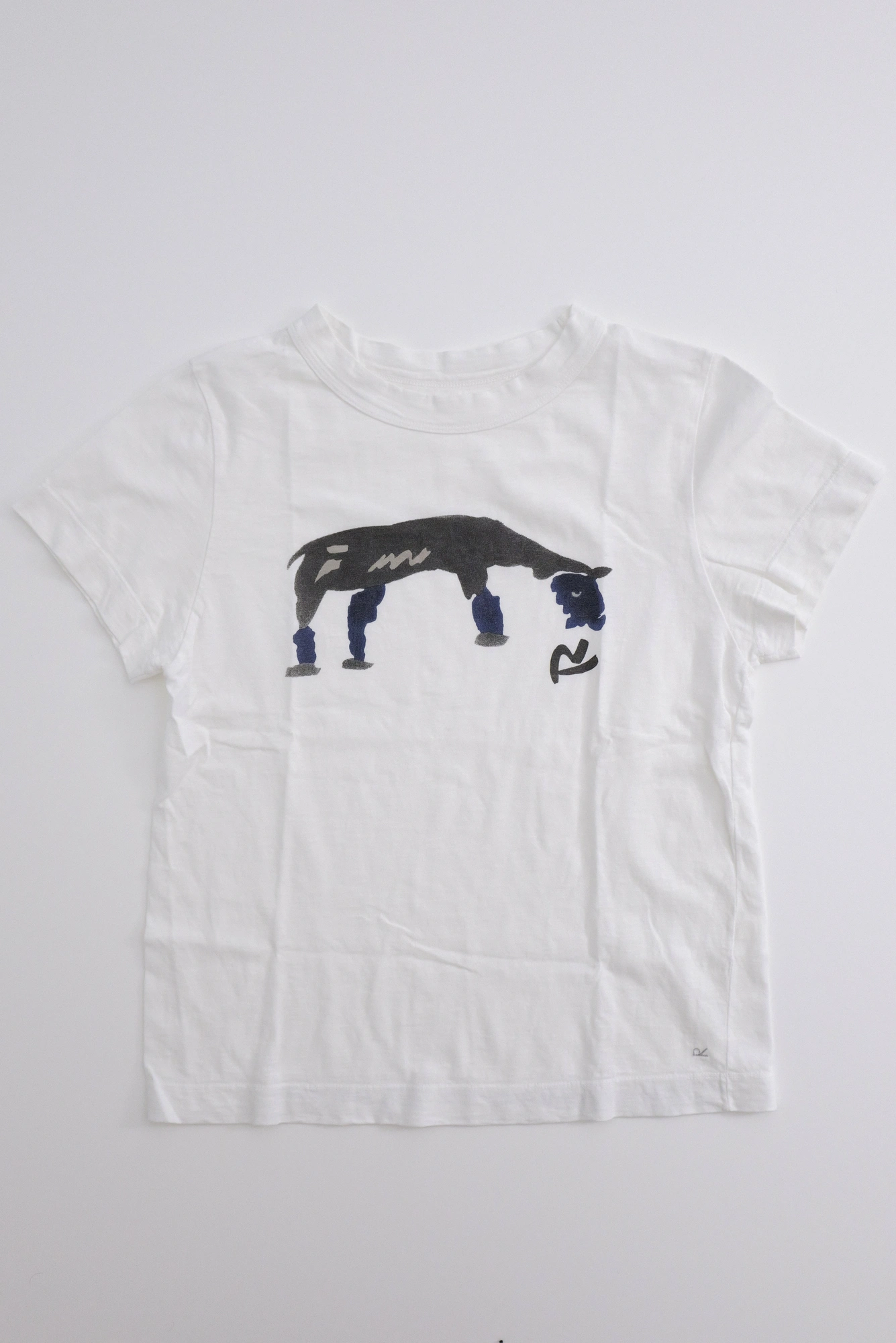 45RPM Tee shirt Blanc vintage, passéist — photo 1