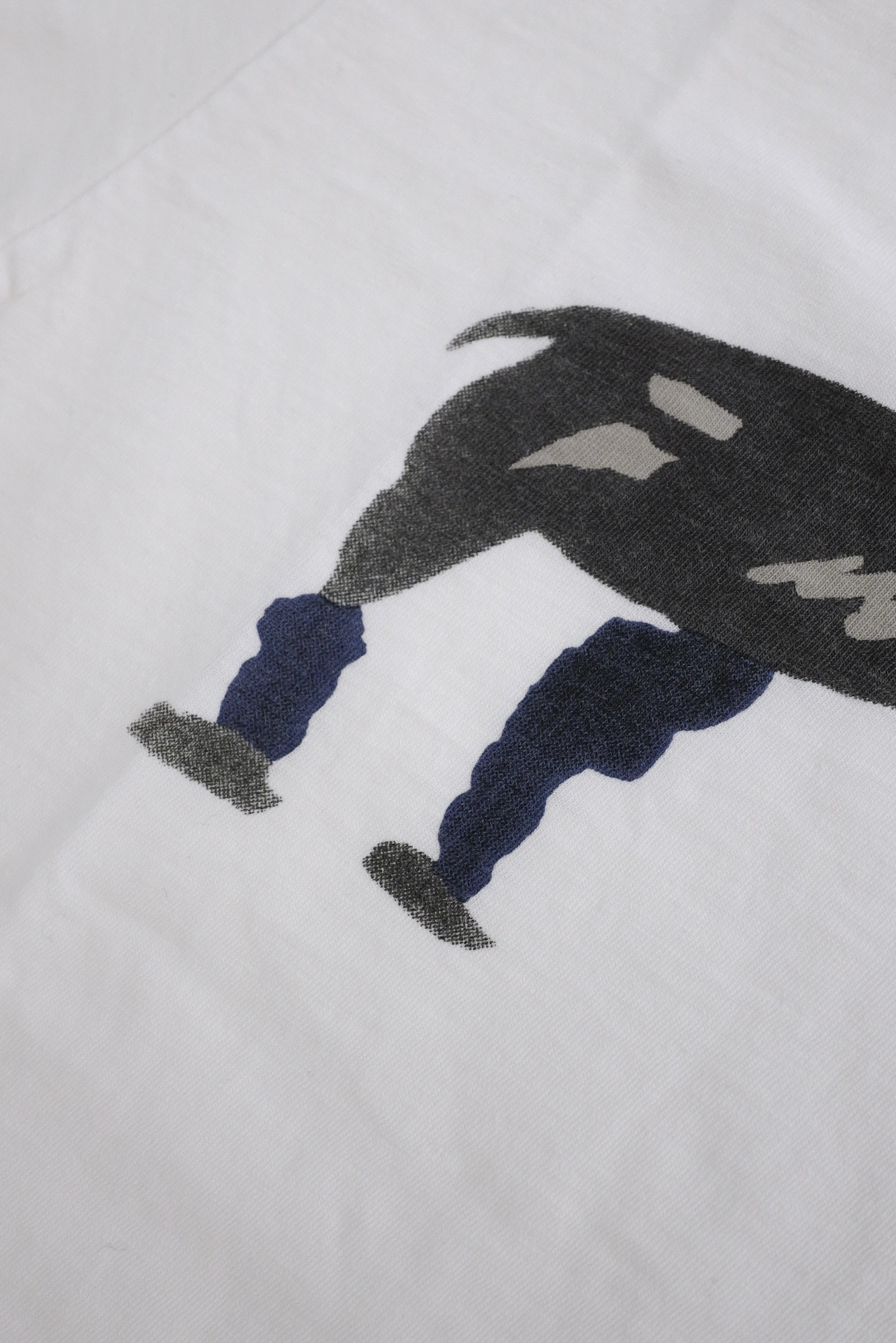 45RPM Tee shirt Blanc vintage, passéist — photo 4