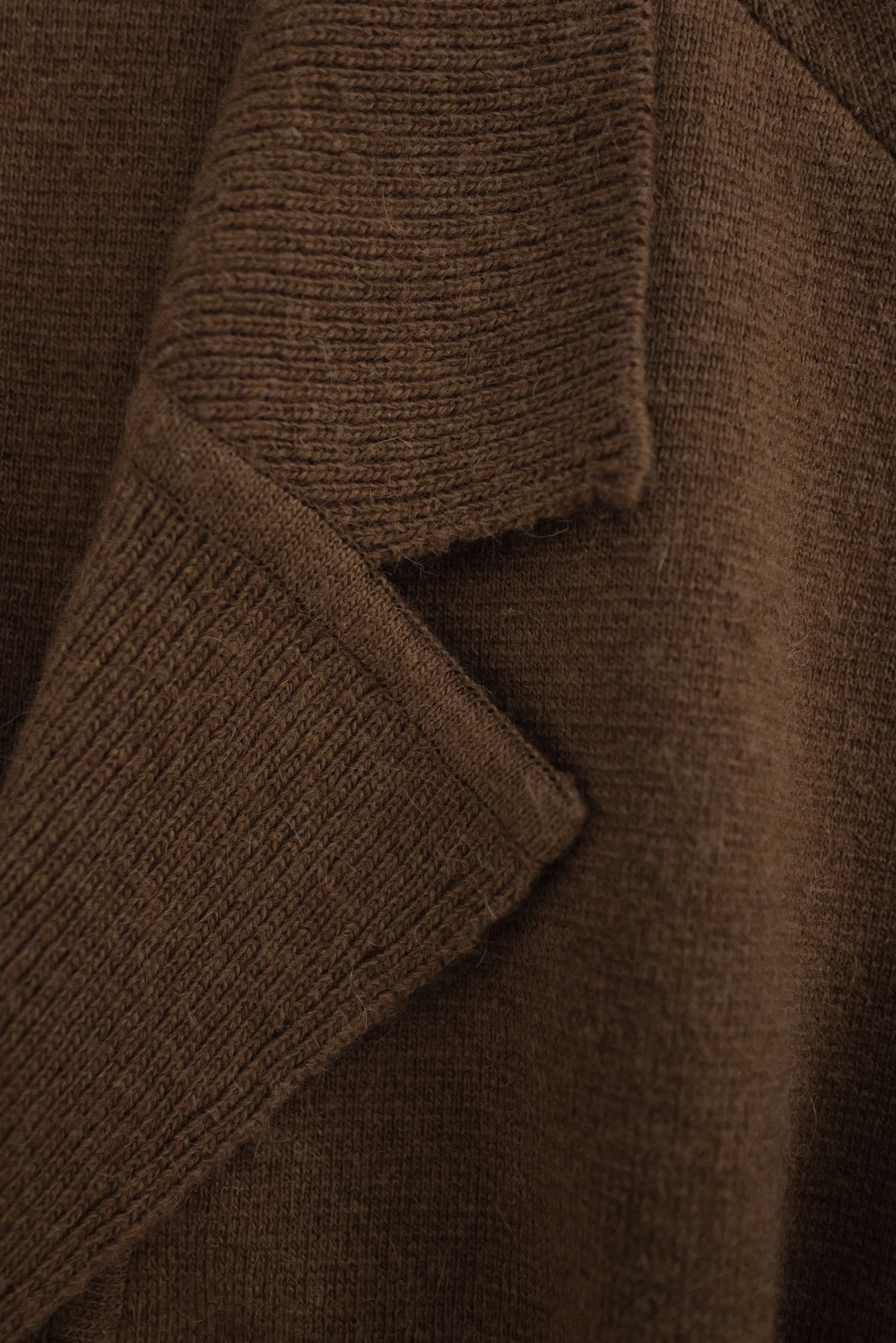 ISSEY MIYAKE Cardigan en laine Marron vintage, passéist — photo 4