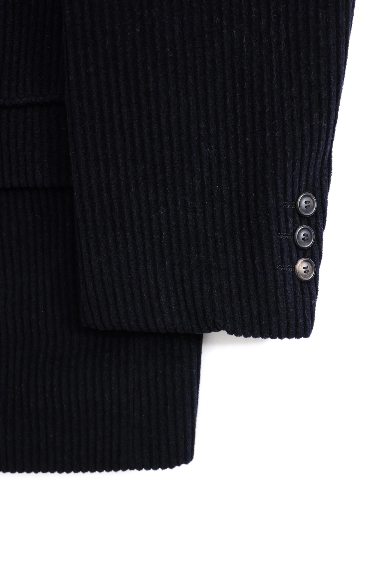 ISSEY MIYAKE Veste en laine Marine vintage, passéist — photo 4