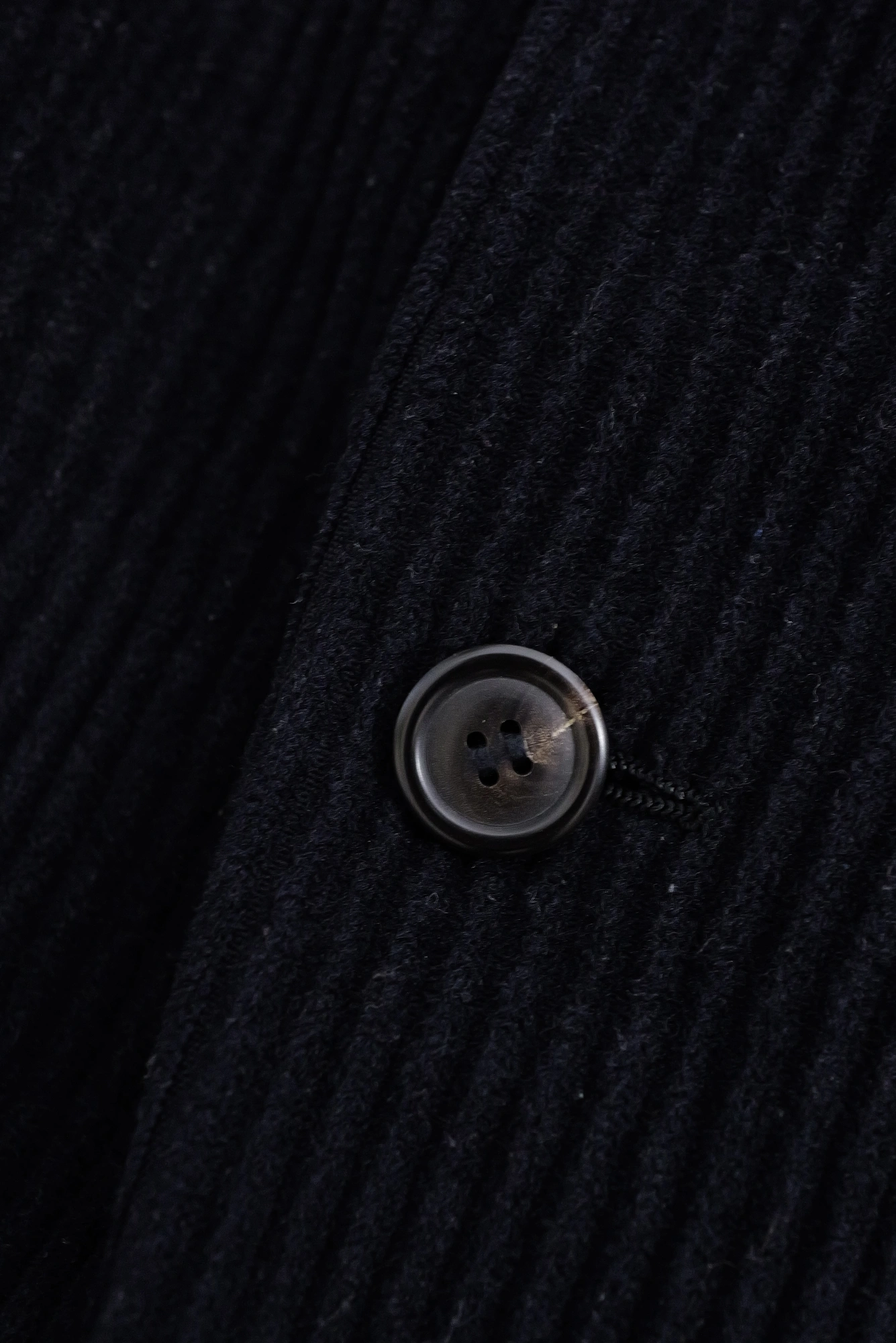 ISSEY MIYAKE Veste en laine Marine vintage, passéist — photo 6