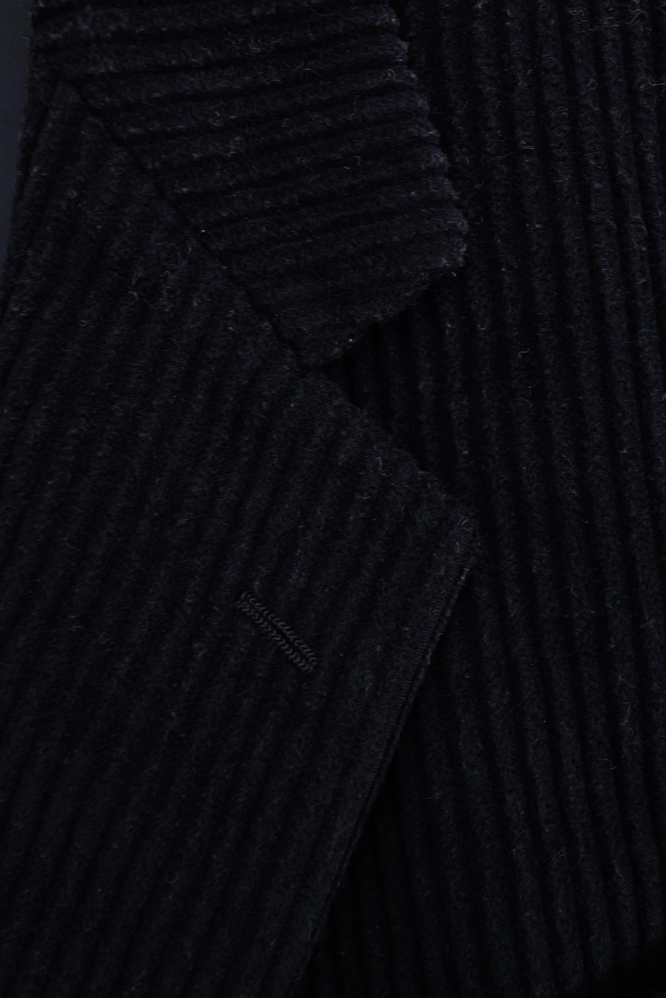 ISSEY MIYAKE Veste en laine Marine vintage, passéist — photo 8