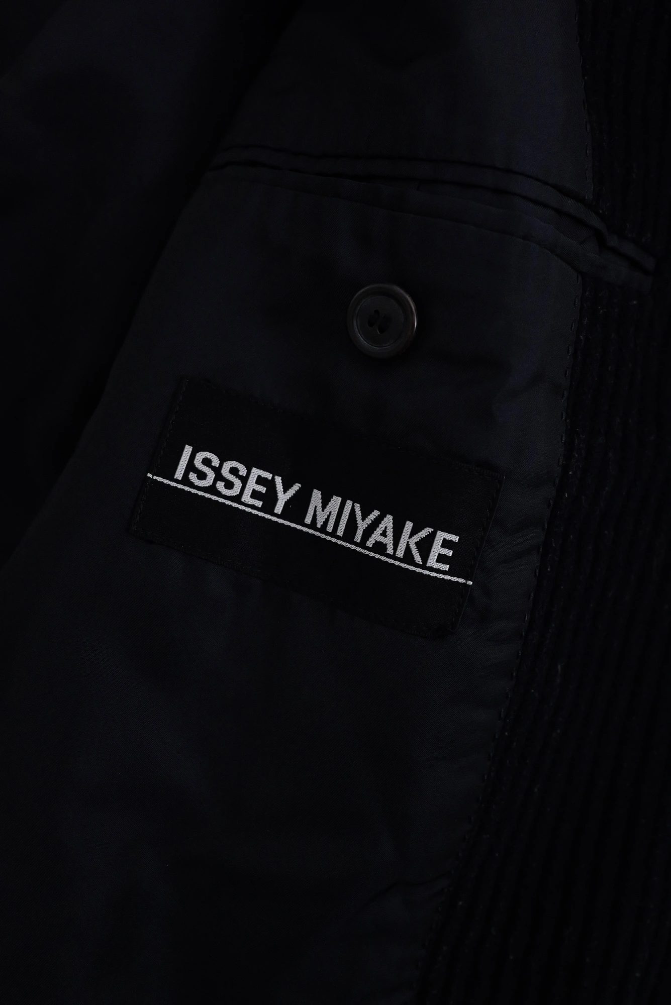 ISSEY MIYAKE Veste en laine Marine vintage, passéist — photo 10