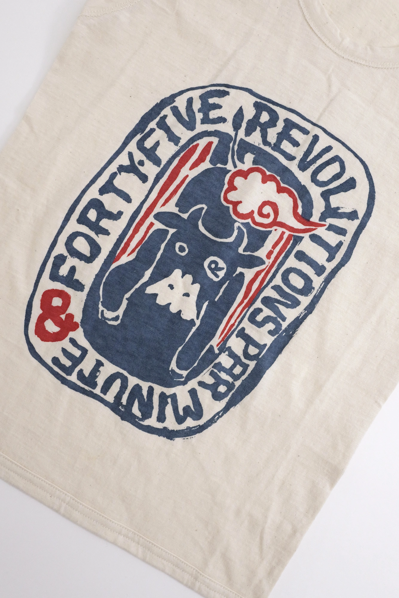 45RPM Sac Beige vintage, passéist — photo 3