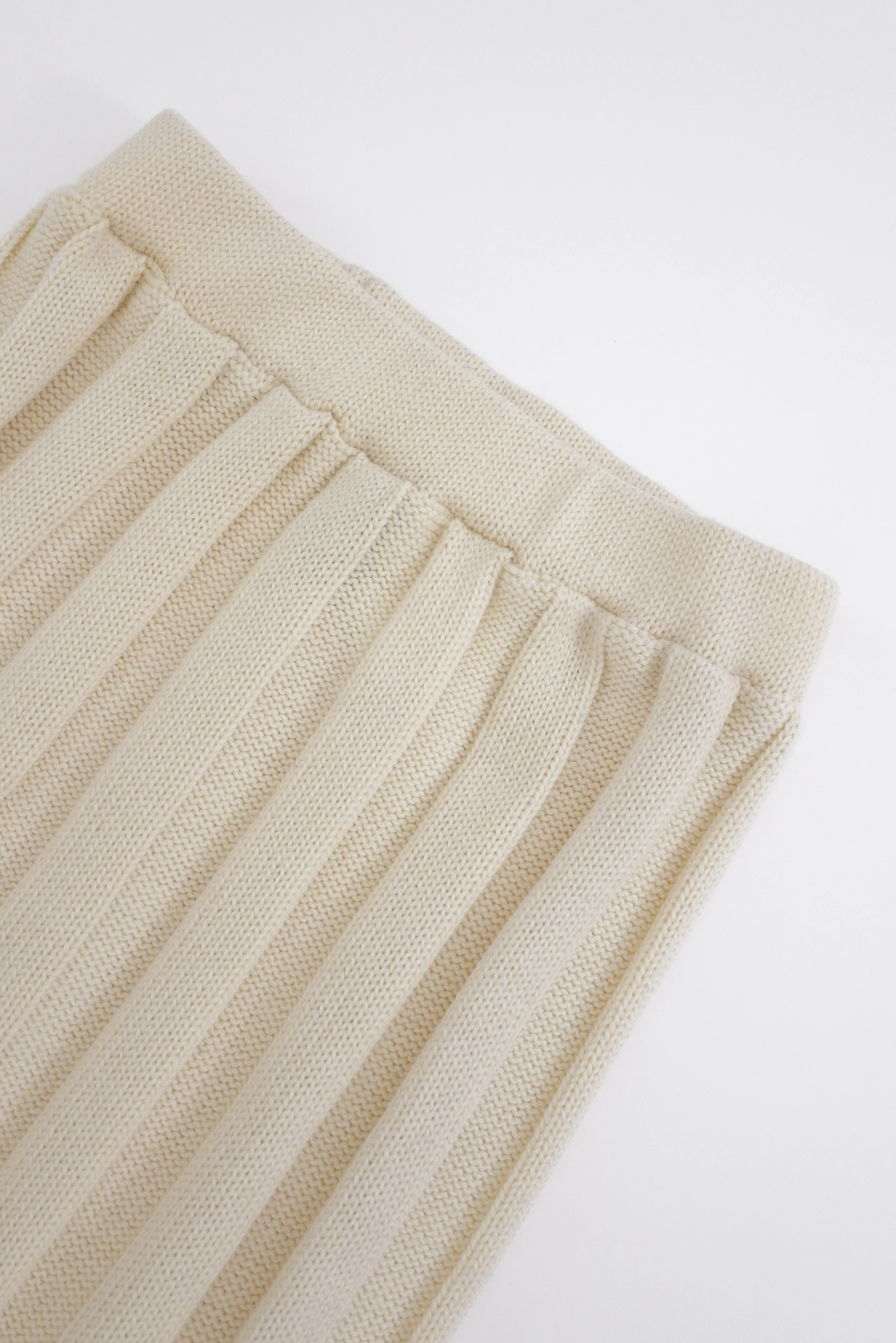 COMME DES GARÇONS Jupe longue en laine Beige vintage, passéist — photo 17