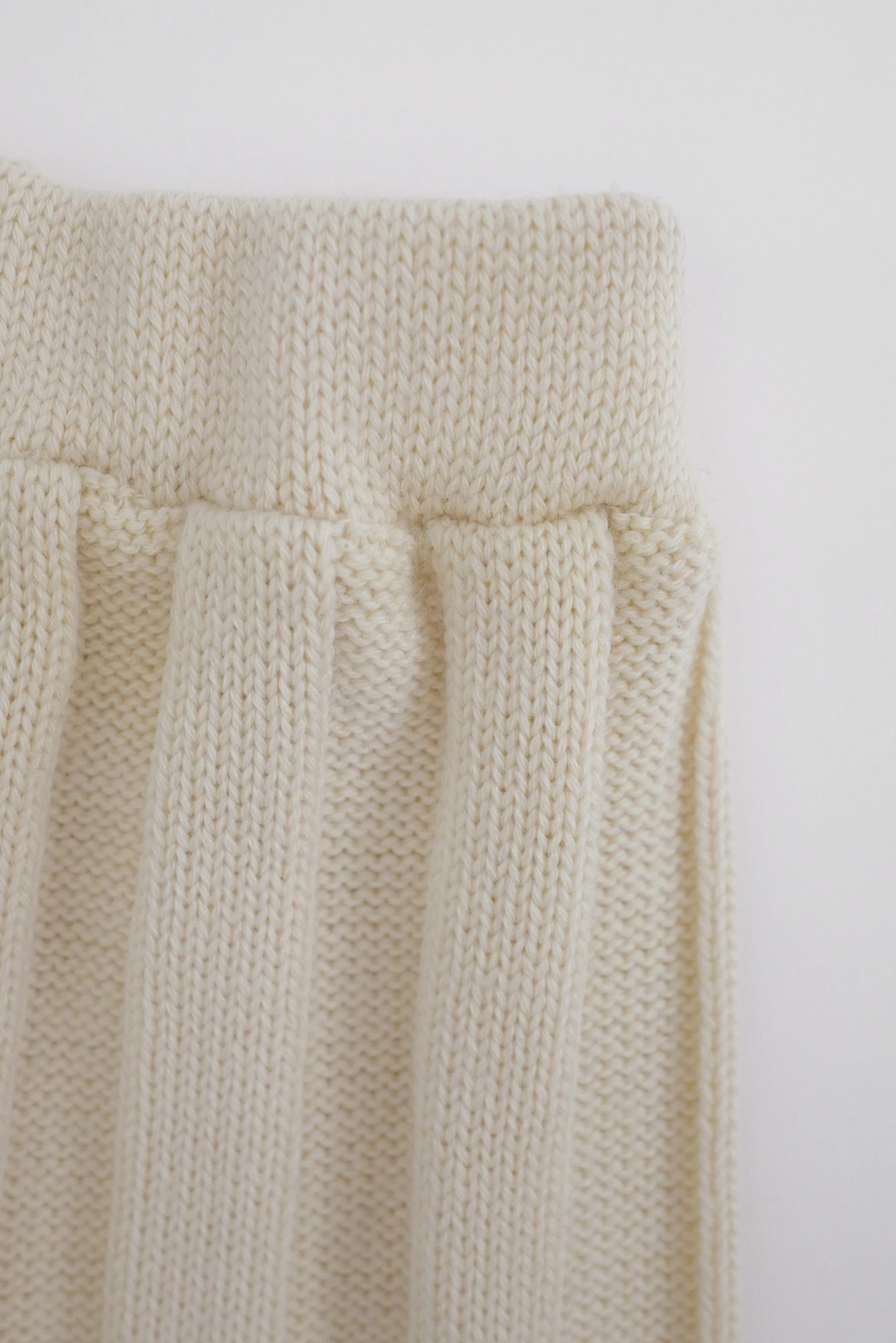 COMME DES GARÇONS Jupe longue en laine Beige vintage, passéist — photo 5