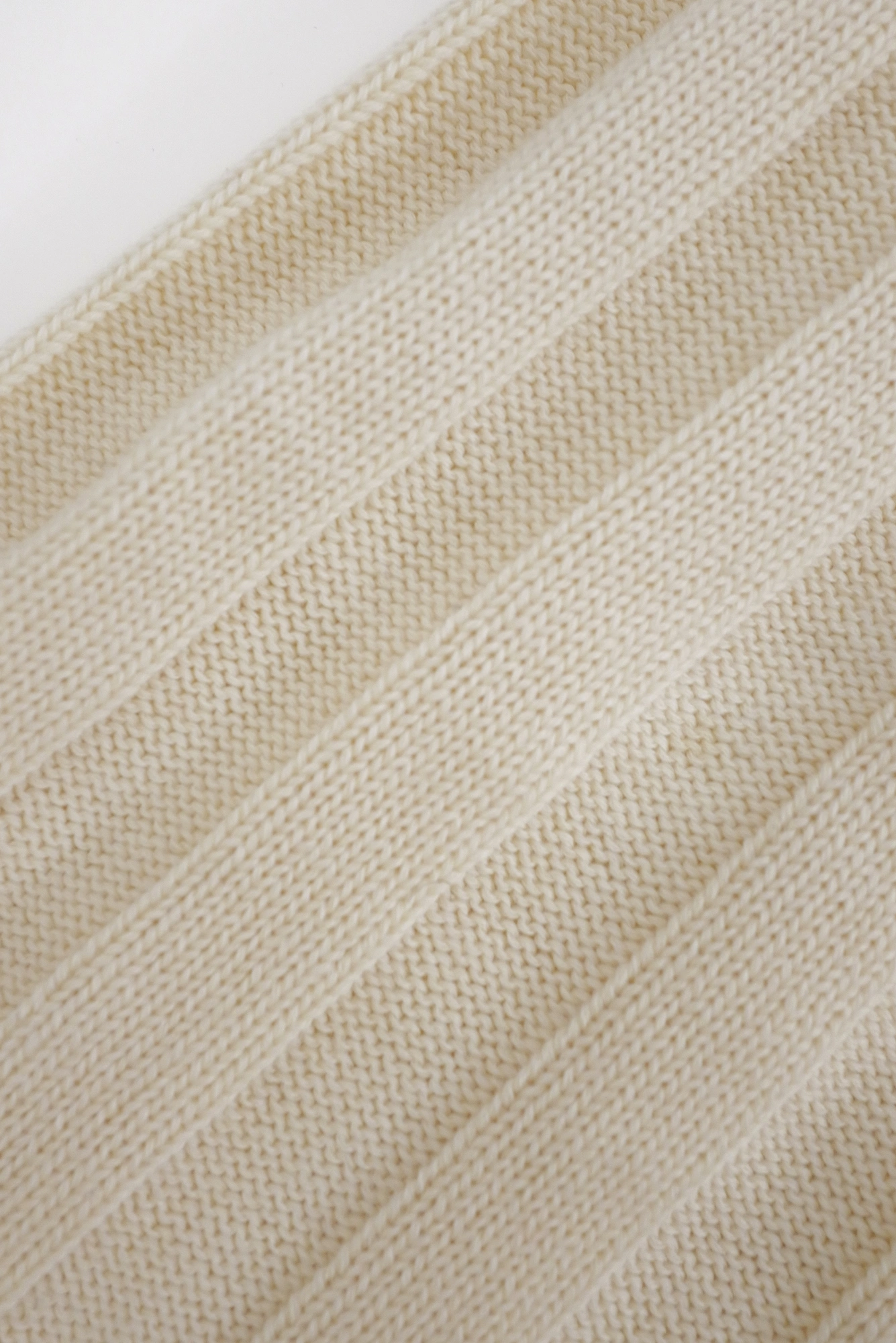 COMME DES GARÇONS Jupe longue en laine Beige vintage, passéist — photo 7
