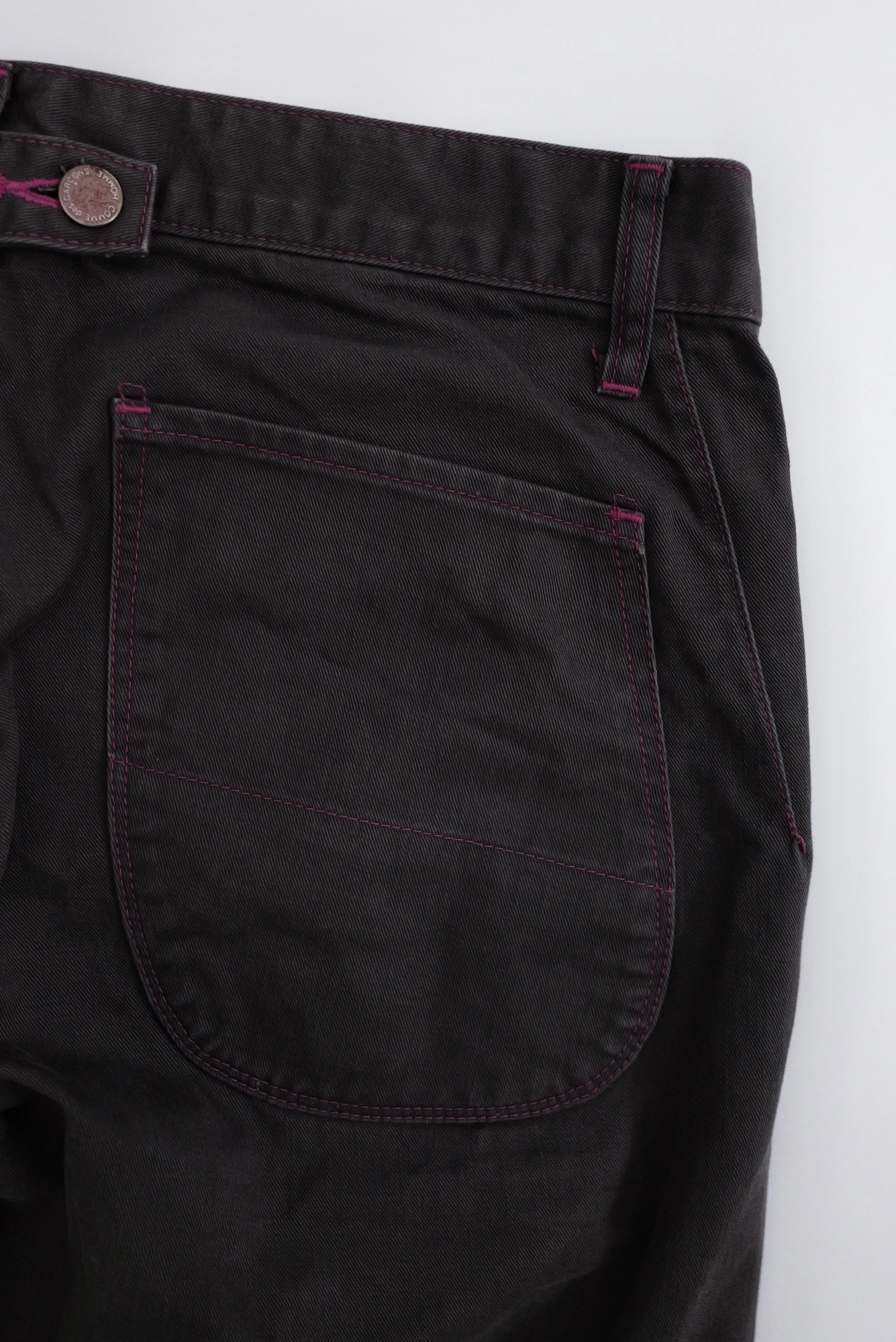 COMME DES GARÇONS Pantalon Marron vintage, passéist — photo 14